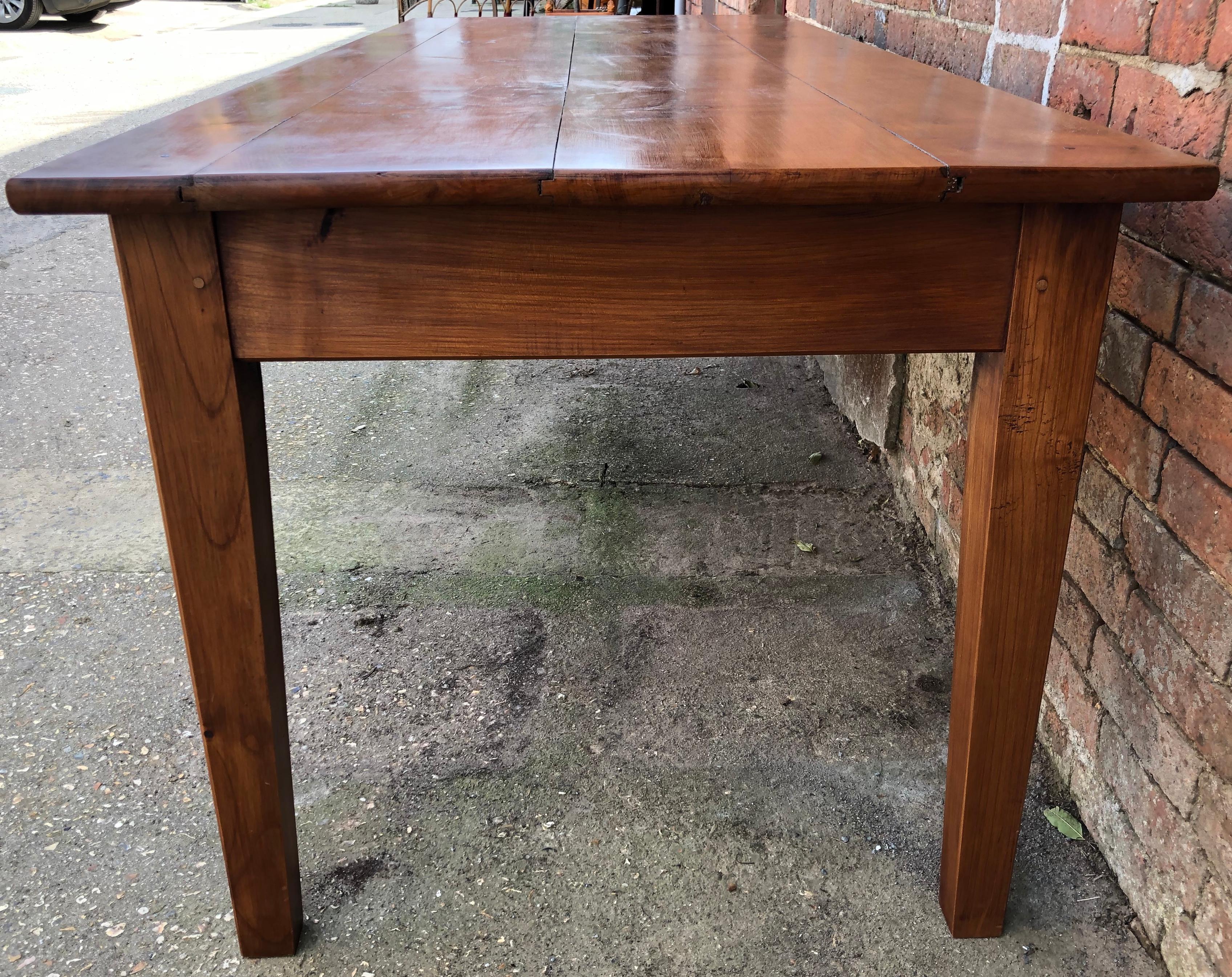 French Provincial 19th Century Style French Cherry Farm Table