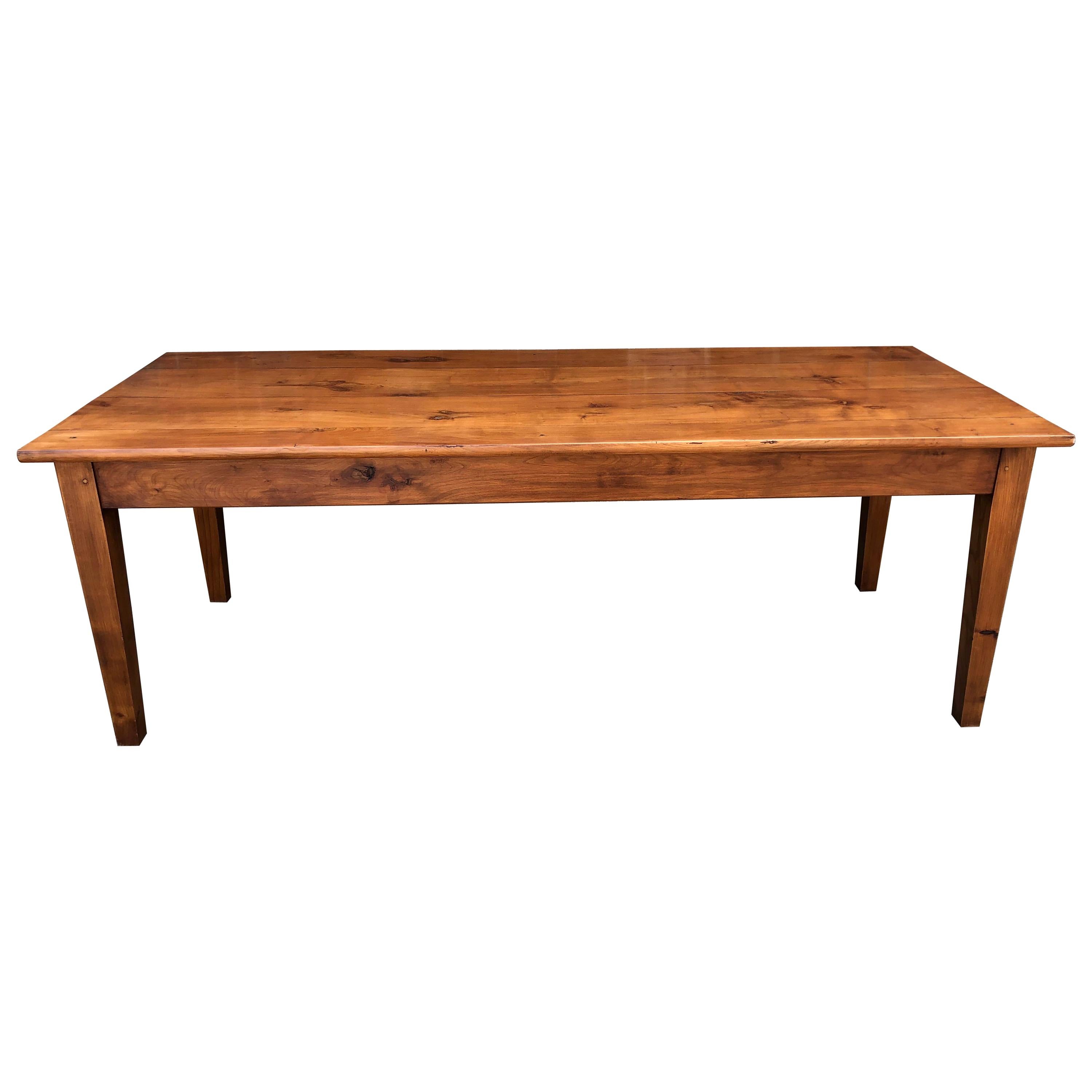 19th Century Style French Cherry Farm Table