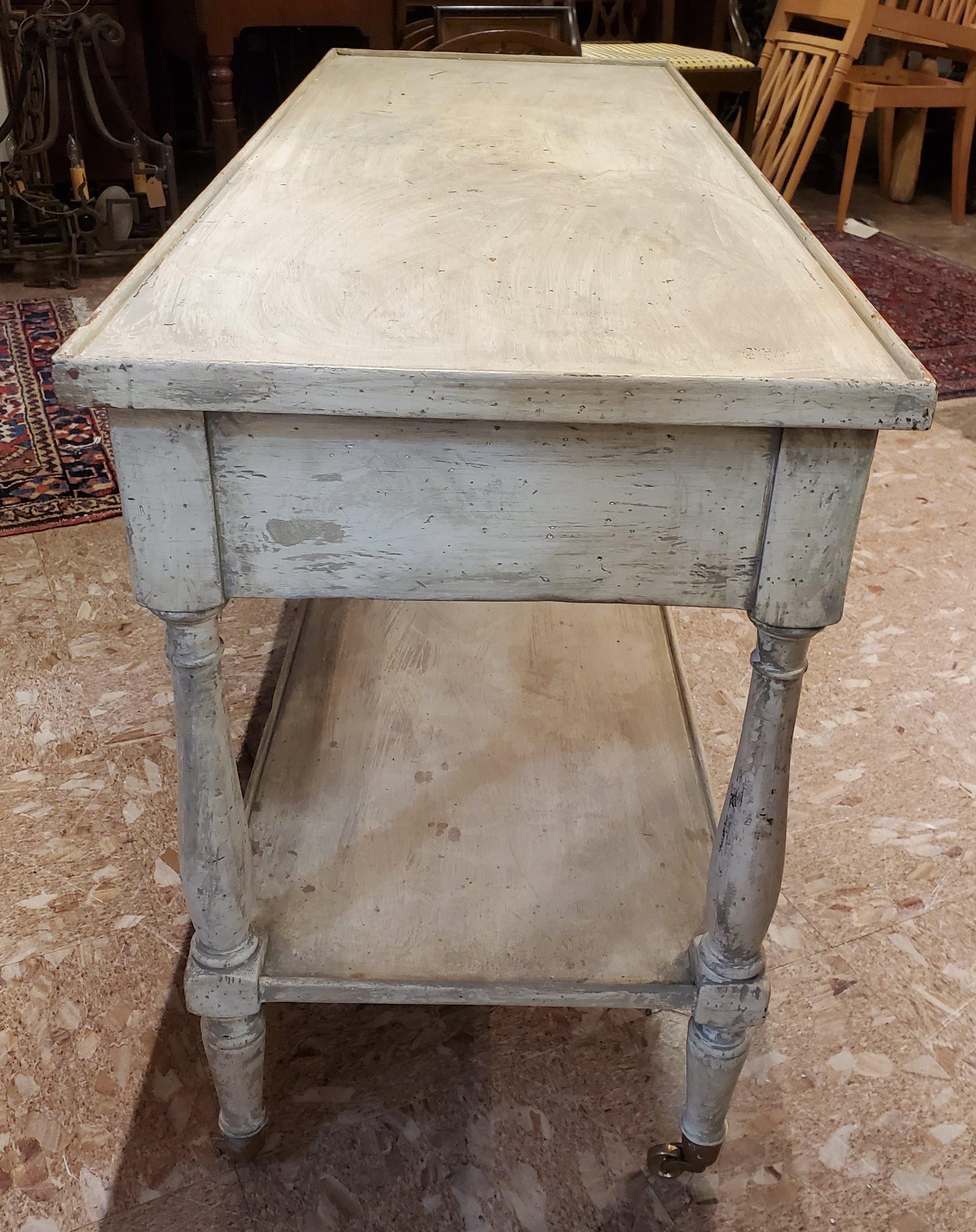rustic serving table