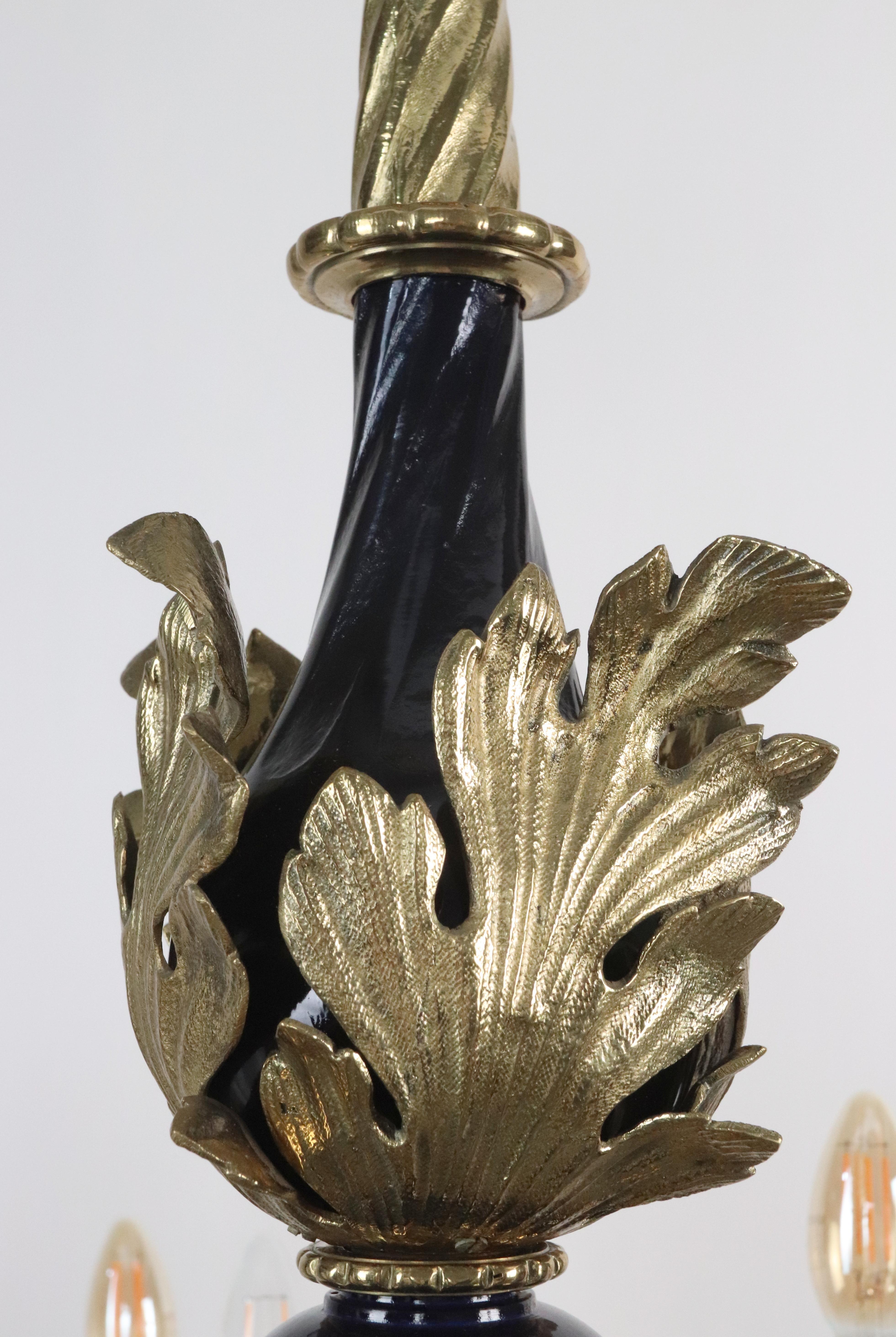 Lampadario in bronzo rinascimentale francese del XIX secolo in vendita 8