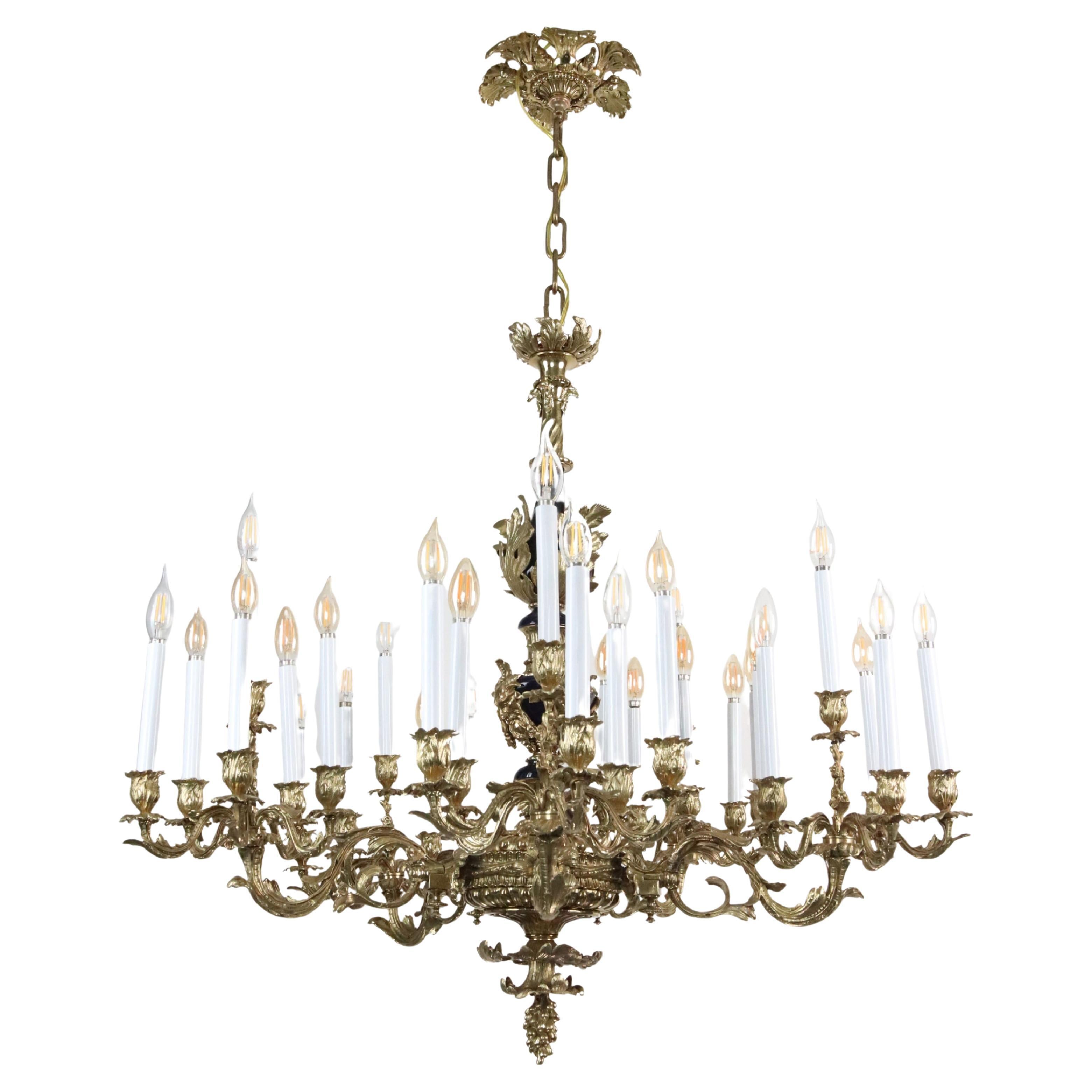 19th Century Style French Renaissance Bronze Chandelier