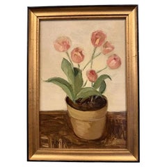 Pittura ad olio in stile XIX secolo