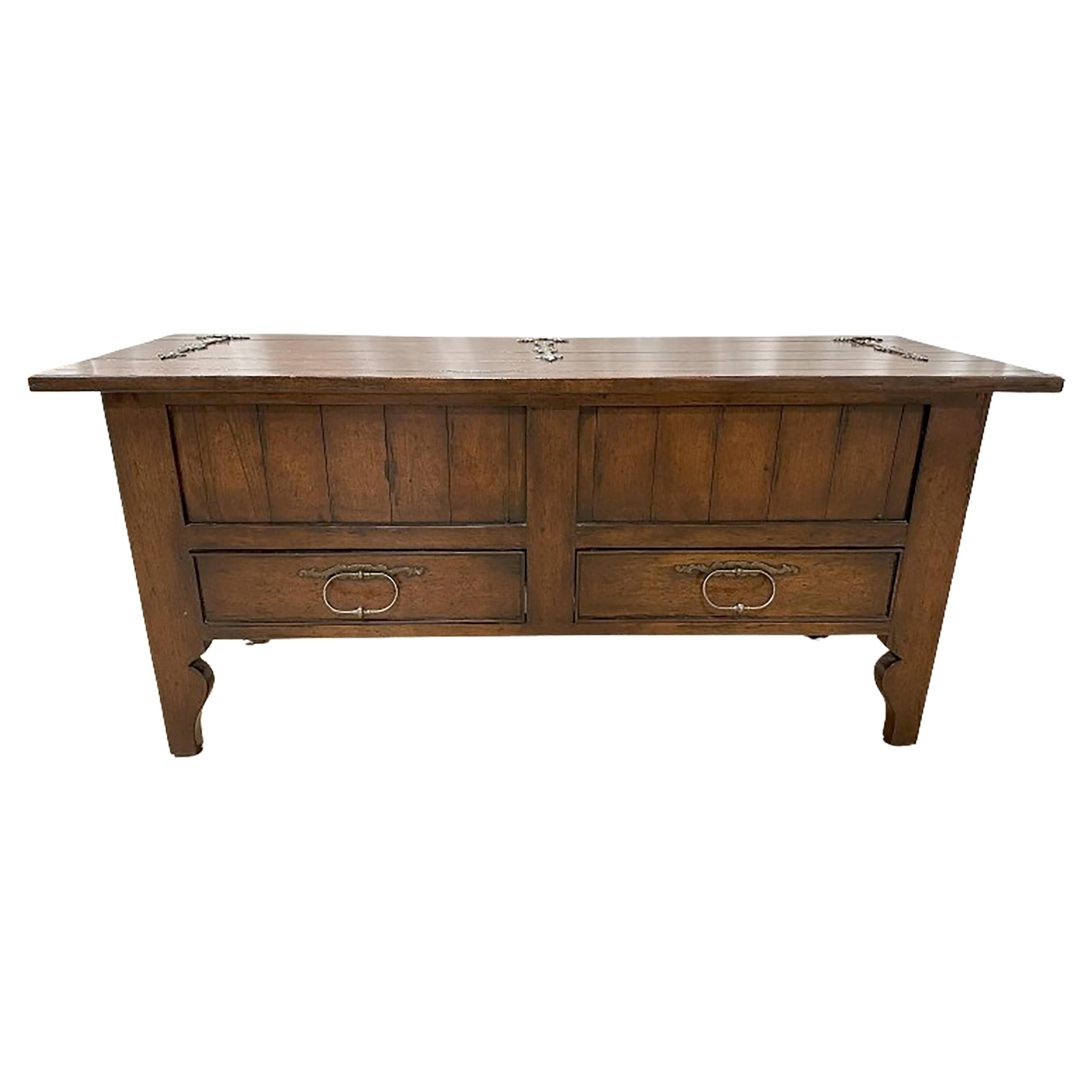 19th Century Style Walnut Chest For Sale