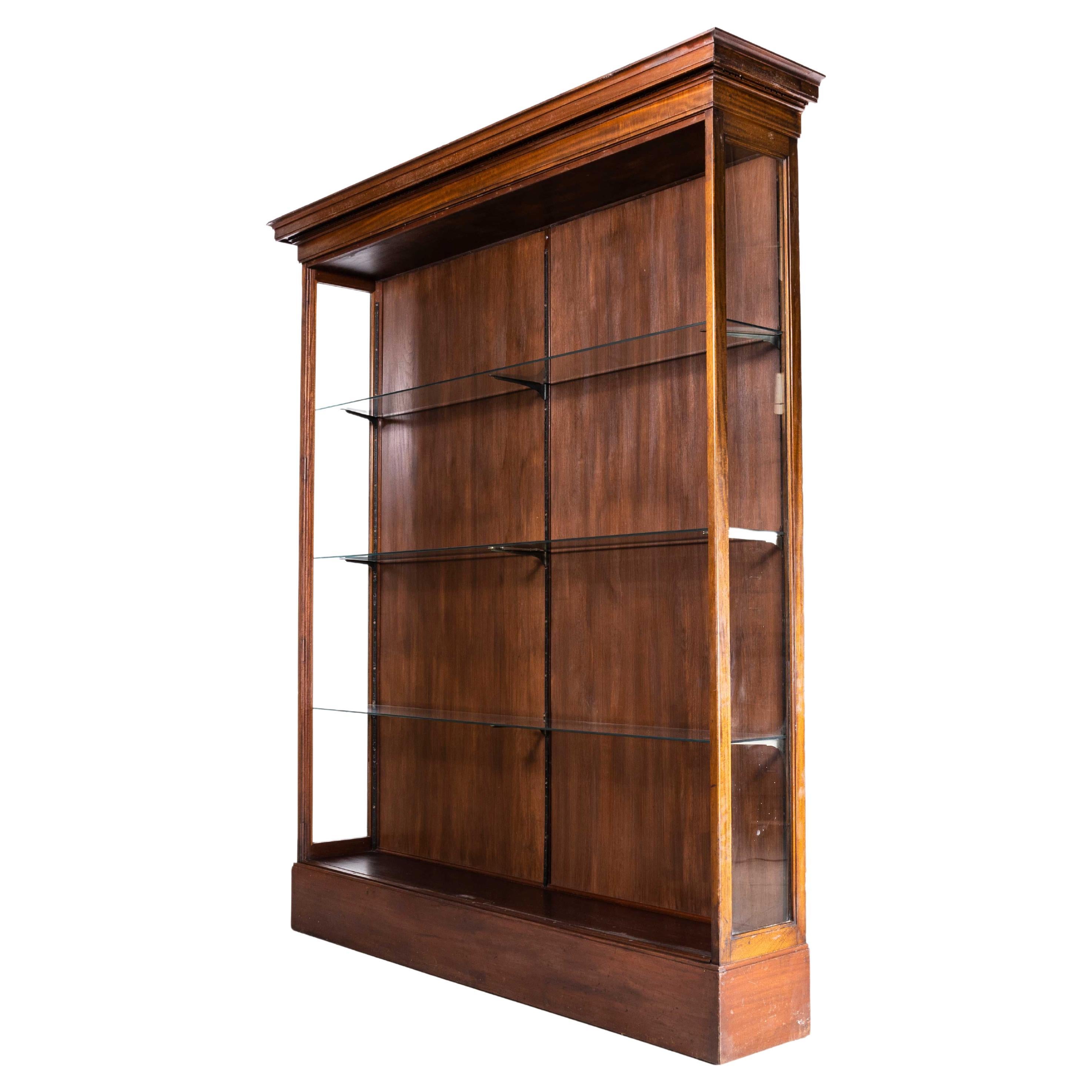 19th Century Substantial English Display Cabinet For Sale