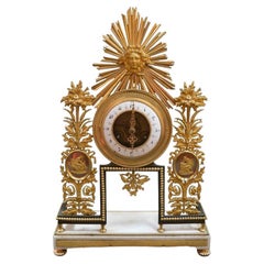 Horloge Sunburst du 19ème siècle