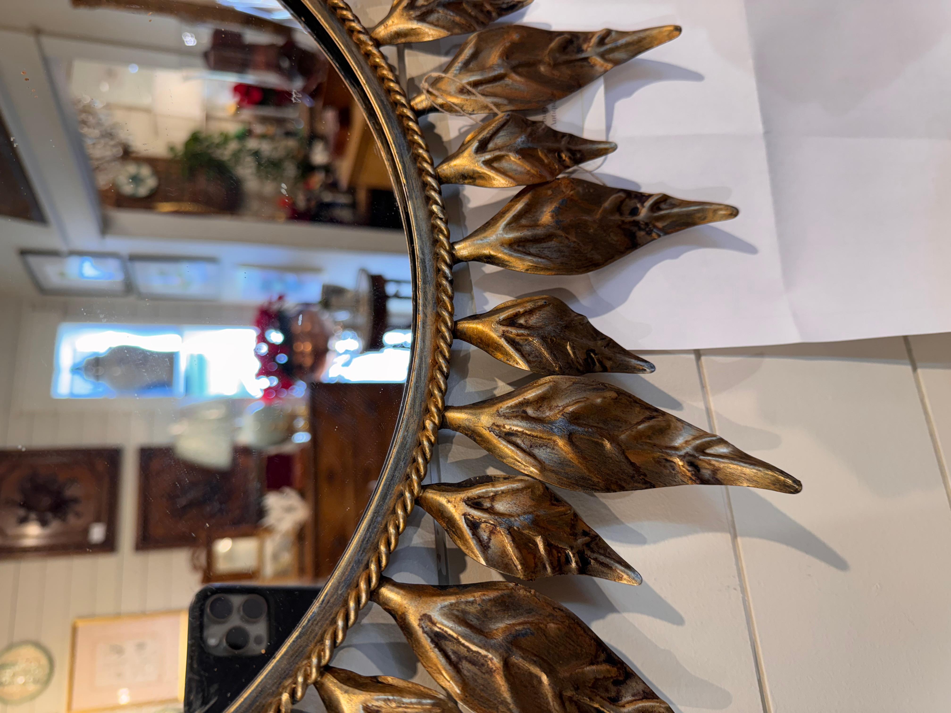 Spanish 19th Century Sunburst Mirror