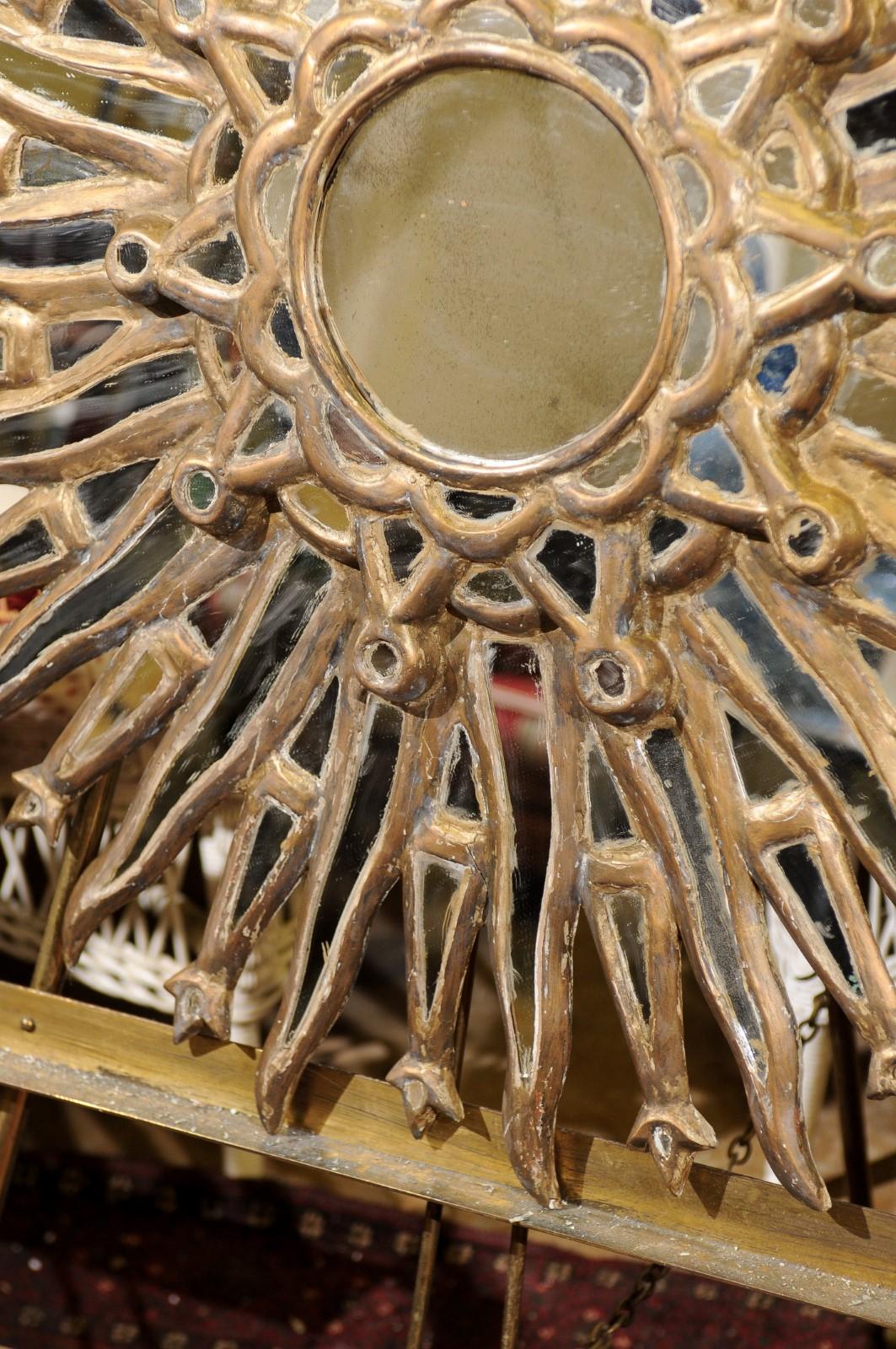 19th Century Sunburst Mirror For Sale 1