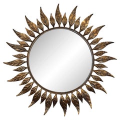 Antique 19th Century Sunburst Mirror