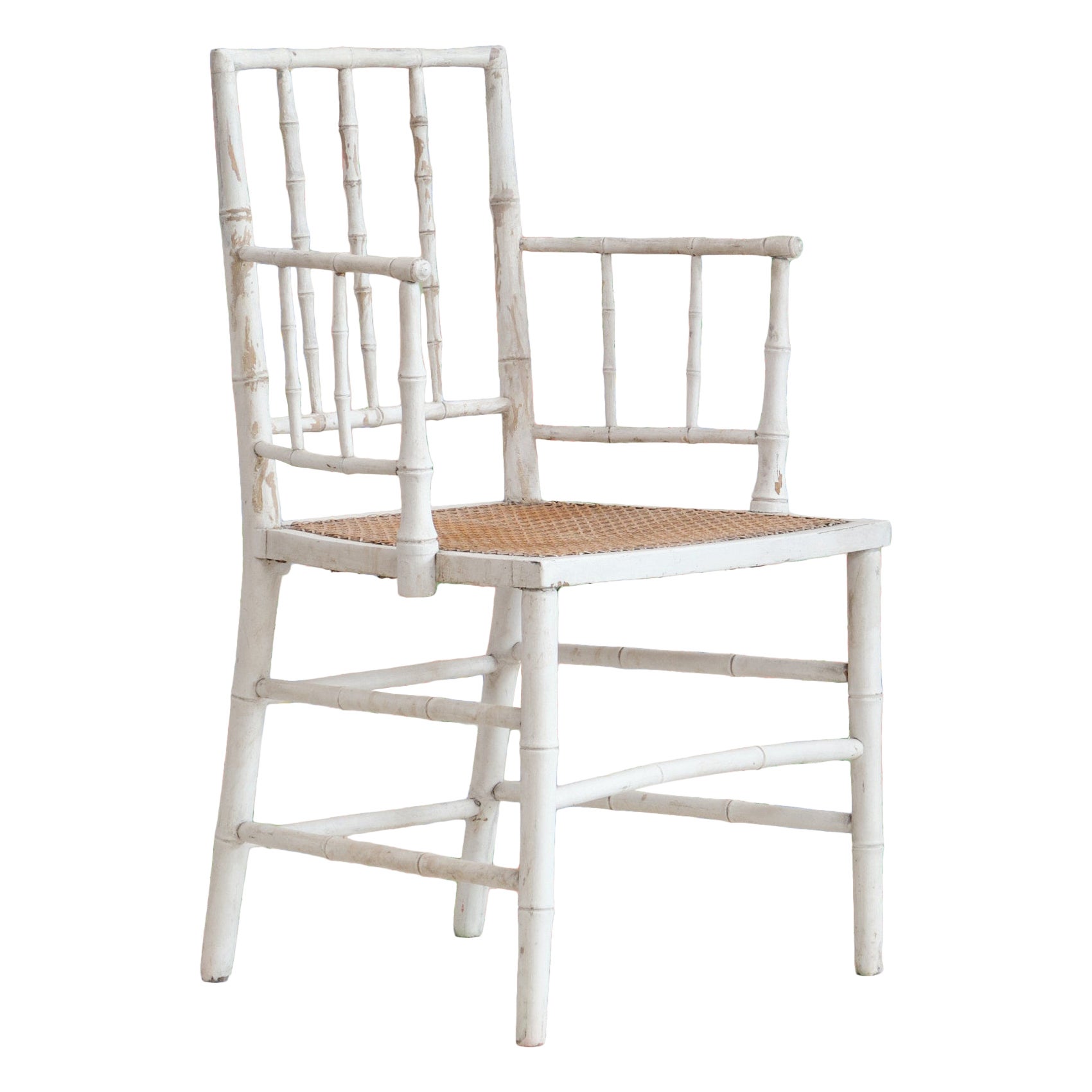 Chaise Sussex du 19ème siècle, peinture tardive en vente
