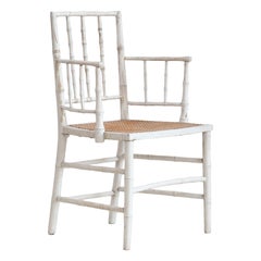 Chaise Sussex du 19ème siècle, peinture tardive