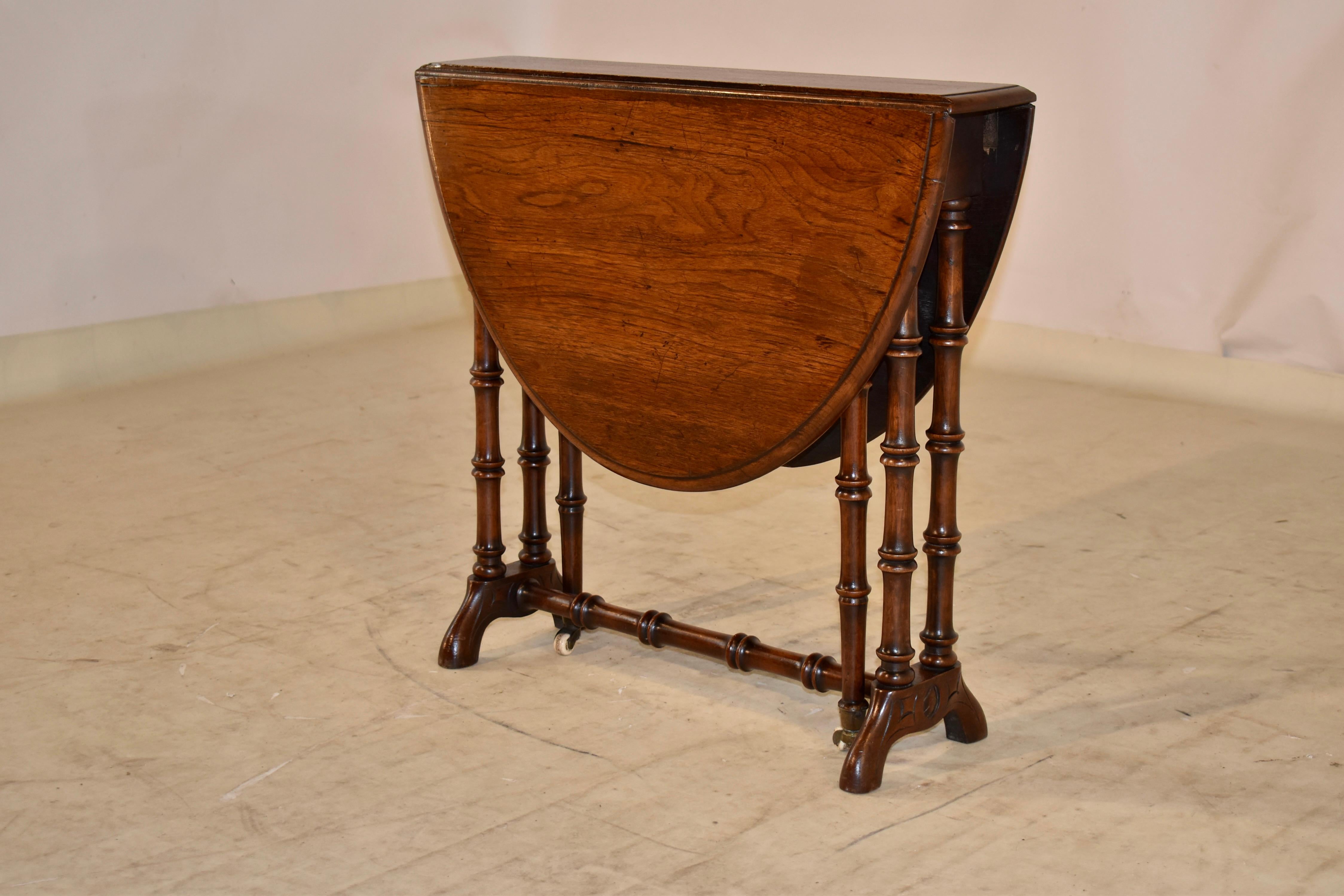 Turned 19th Century Sutherland Table For Sale