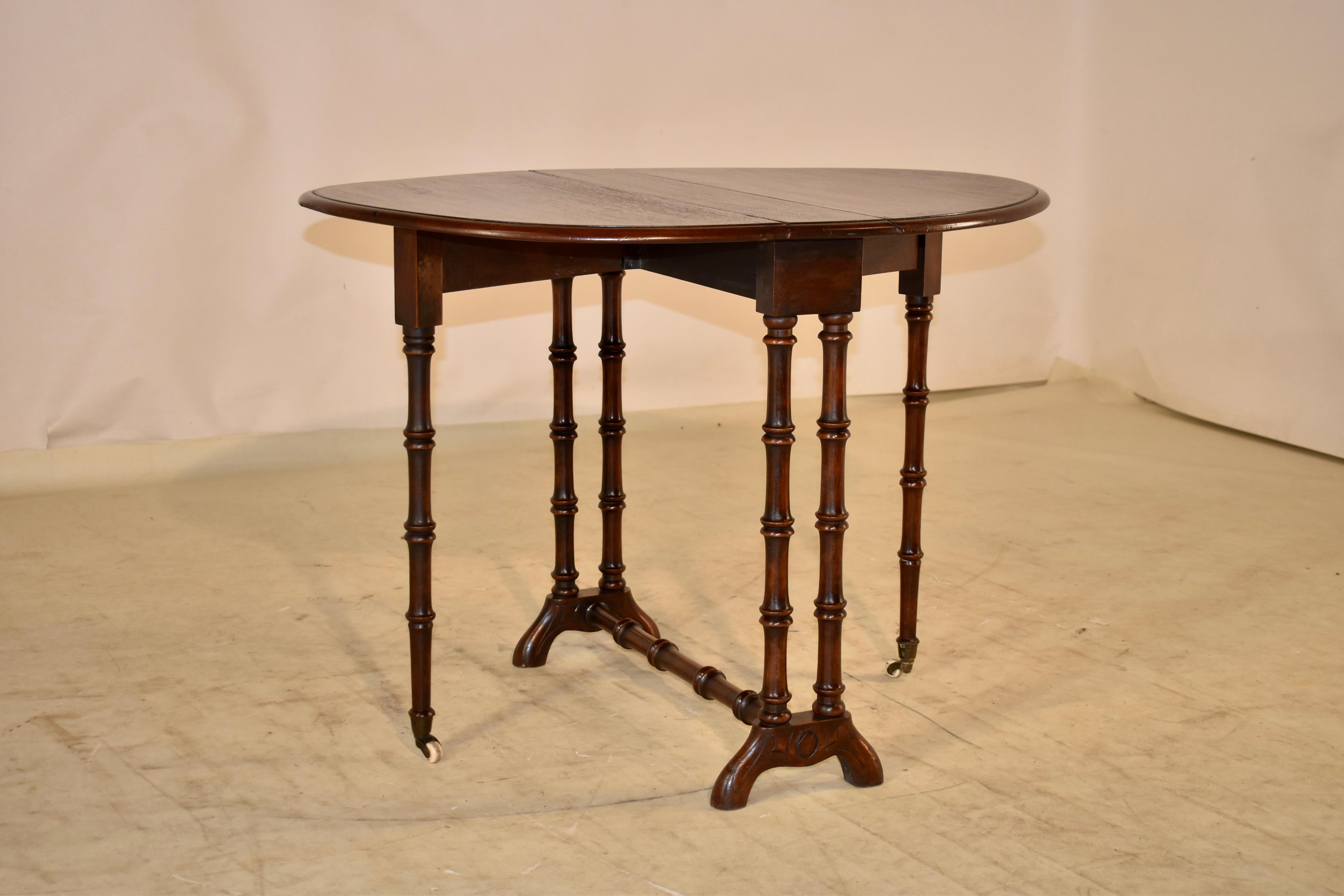 Mahogany 19th Century Sutherland Table For Sale