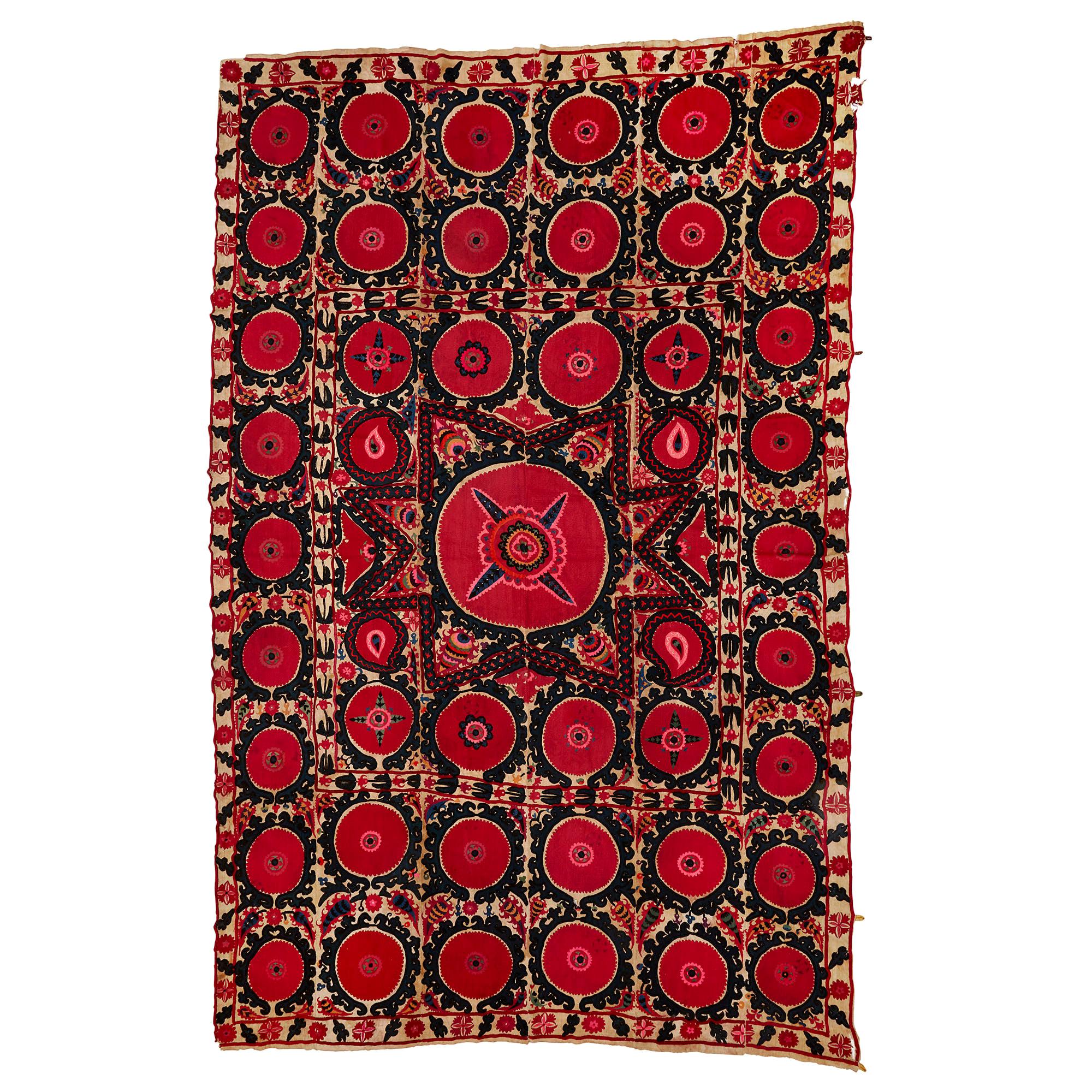 19th Century Suzani Bukhara Textile Work