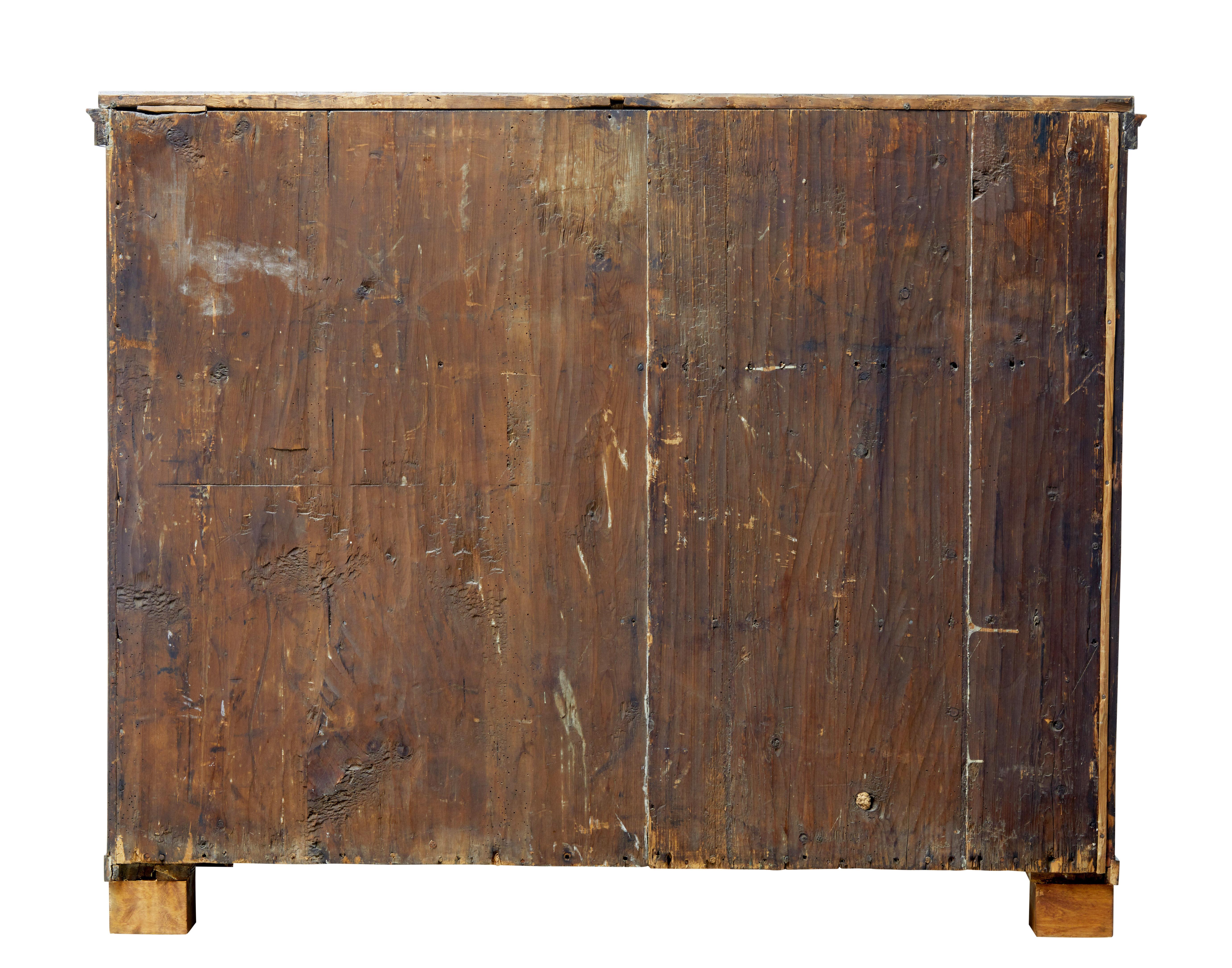 19th Century Swedish Alder Root Sideboard Cupboard (Holzarbeit)