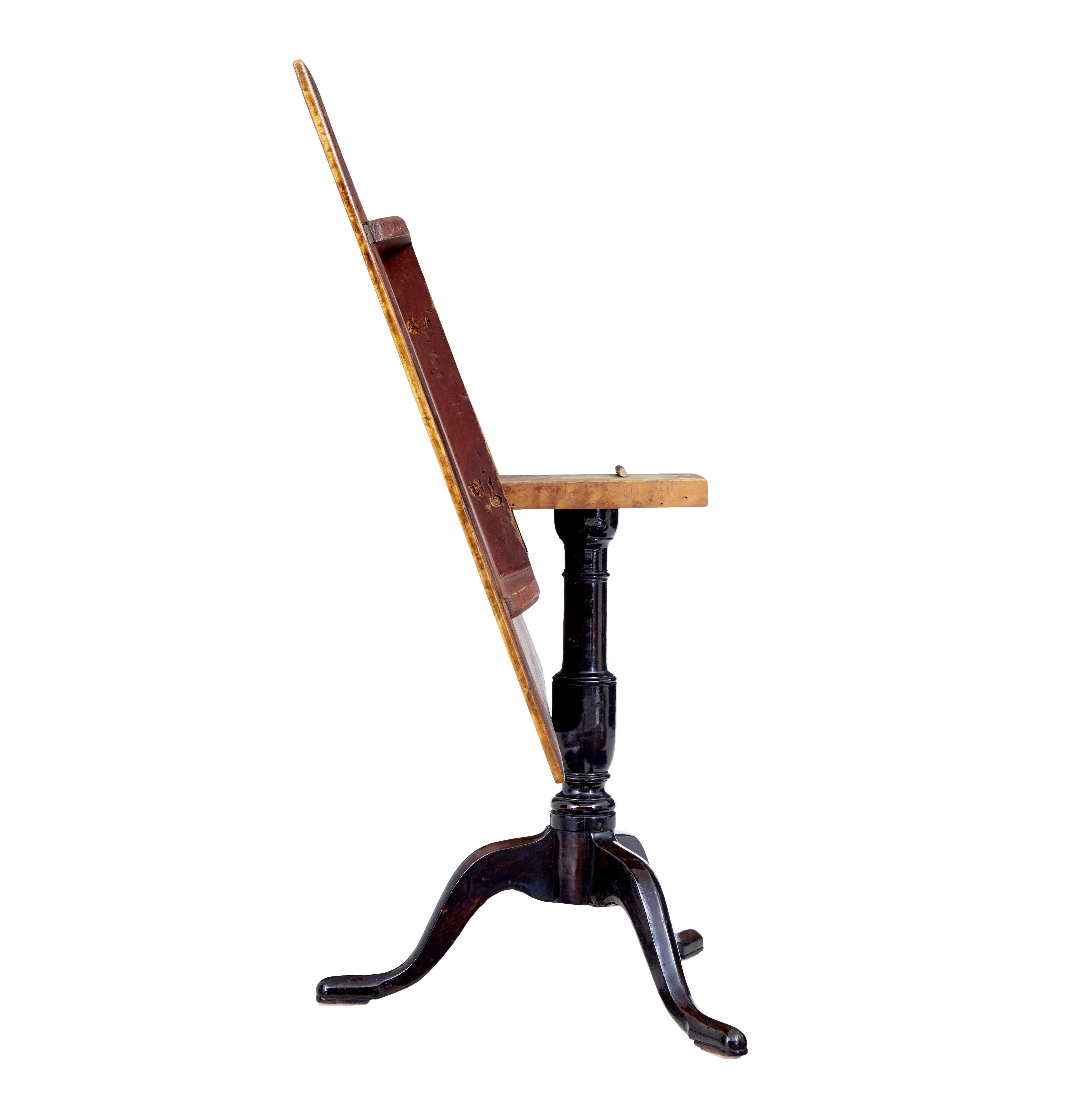 19th century Swedish alder root square tilt top table For Sale 1