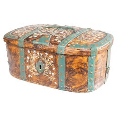 19th Century Swedish Allmoge Folk Art Bentwood Chest