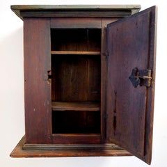 19th Century Swedish Allmoge Wall Cabinet, Dated 1822
