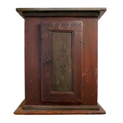 19th Century Swedish Allmoge Wall Cabinet, Dated 1822