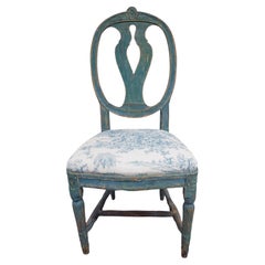 19th Century Swedish antique Gustavian chair " Swedish model" original paint 19th Century Swedish antique Gustavian chair " Swedish model" original paint
