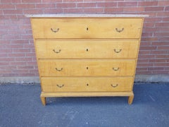19th Century Swedish antique rustic Country Chest of drawers with original paint