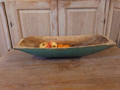 19th Century Swedish Antique Rustic Folk Art Tray with Orginal Paint Solid Wood
