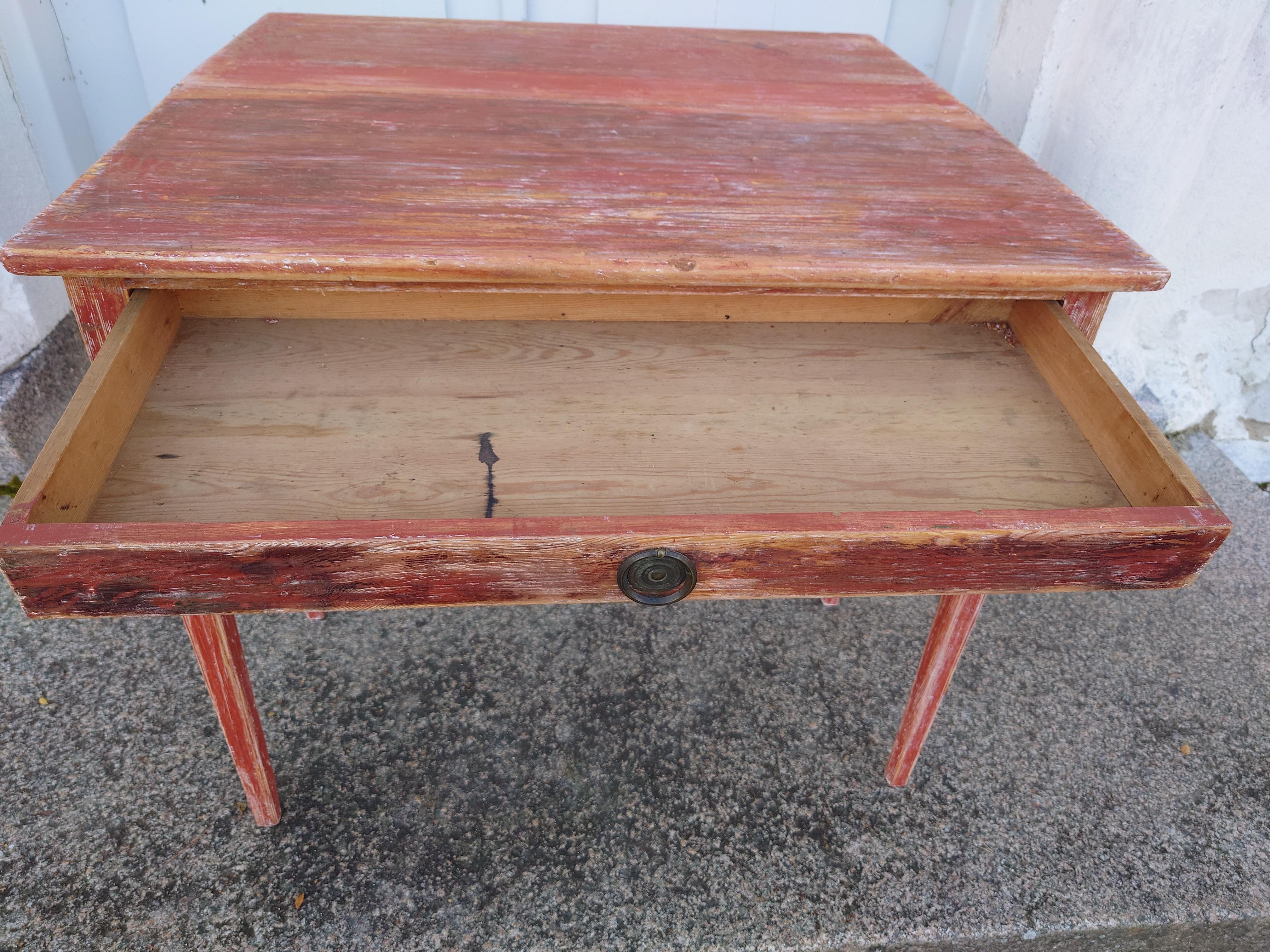  19th Century Swedish antique  rustic genuine Game Table for Playing games   For Sale 9