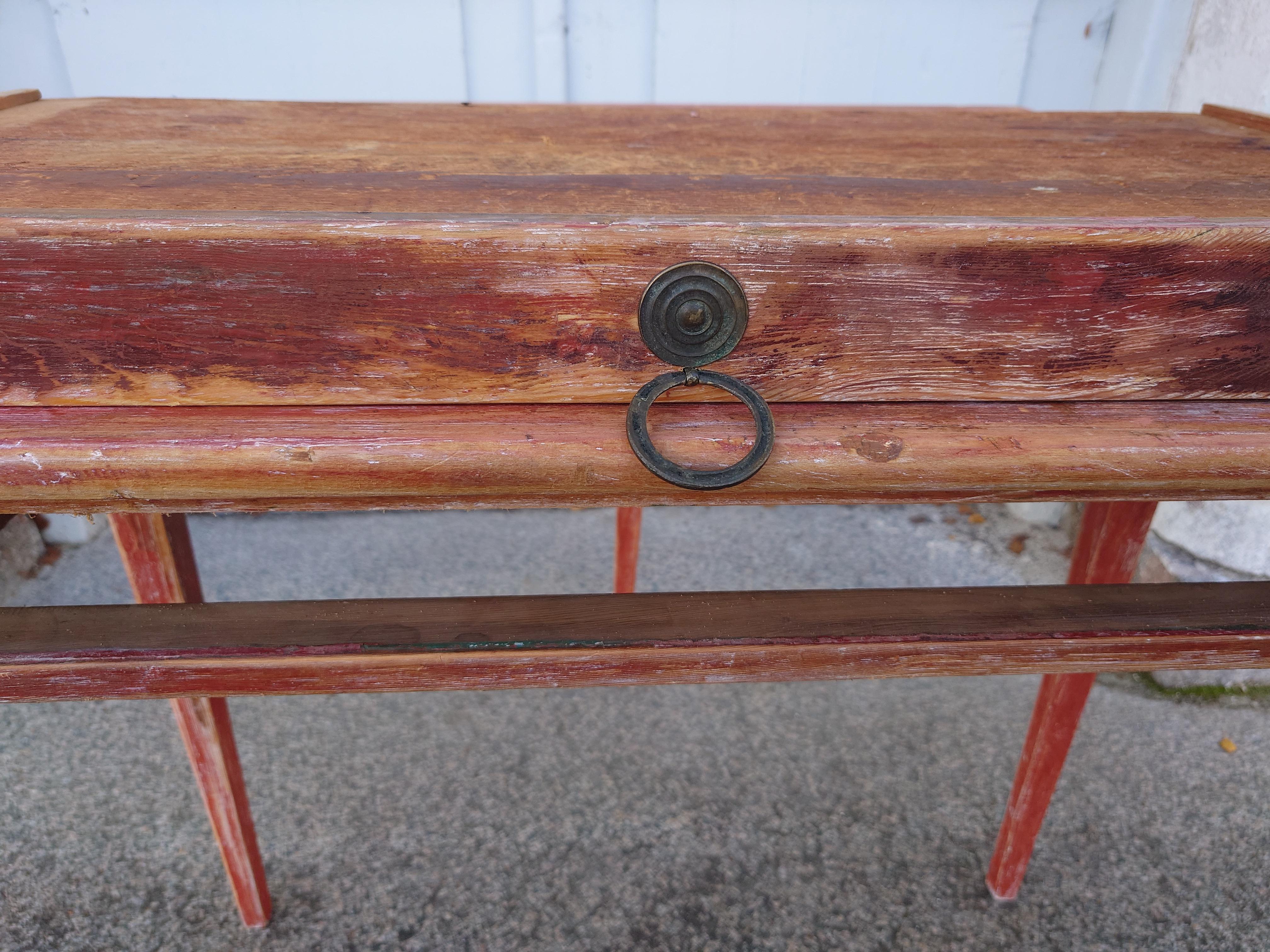  19th Century Swedish antique  rustic genuine Game Table for Playing games   For Sale 12
