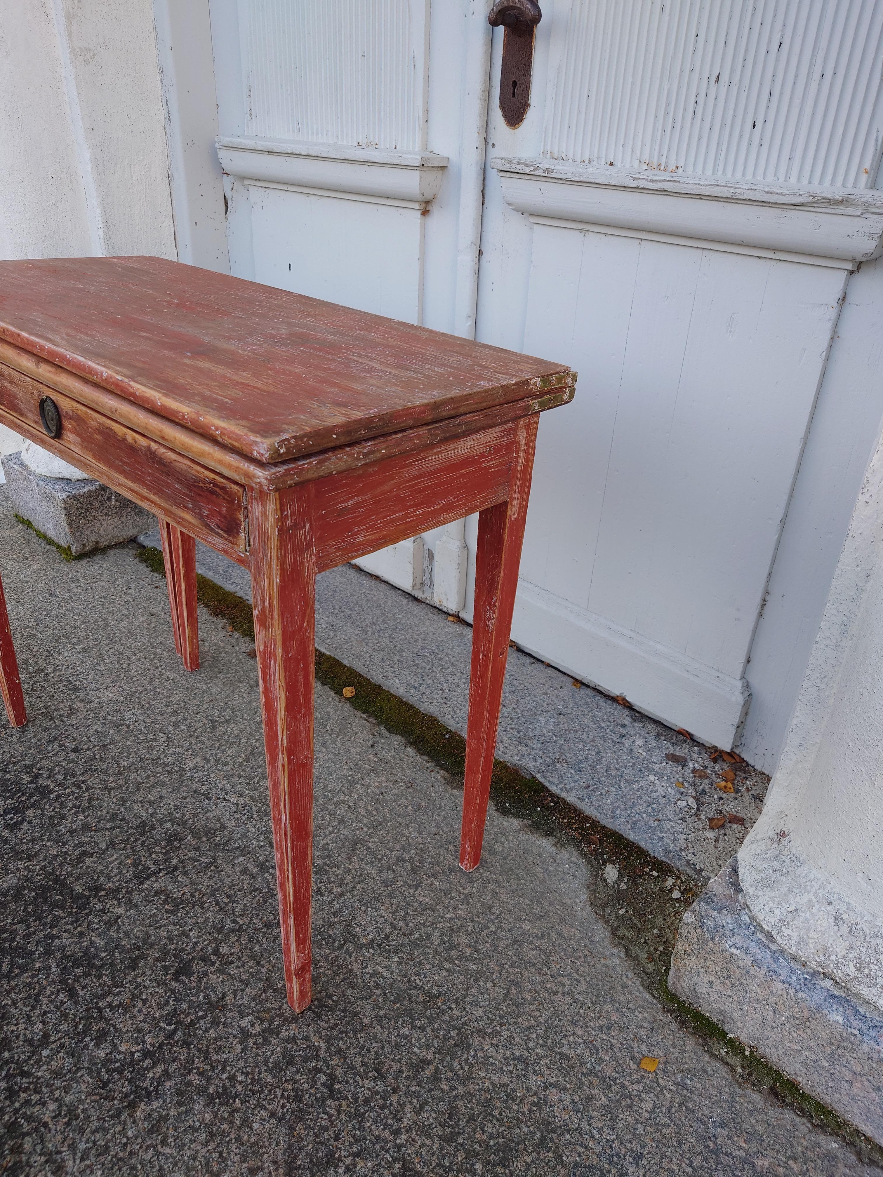Hand-Carved  19th Century Swedish antique  rustic genuine Game Table for Playing games   For Sale