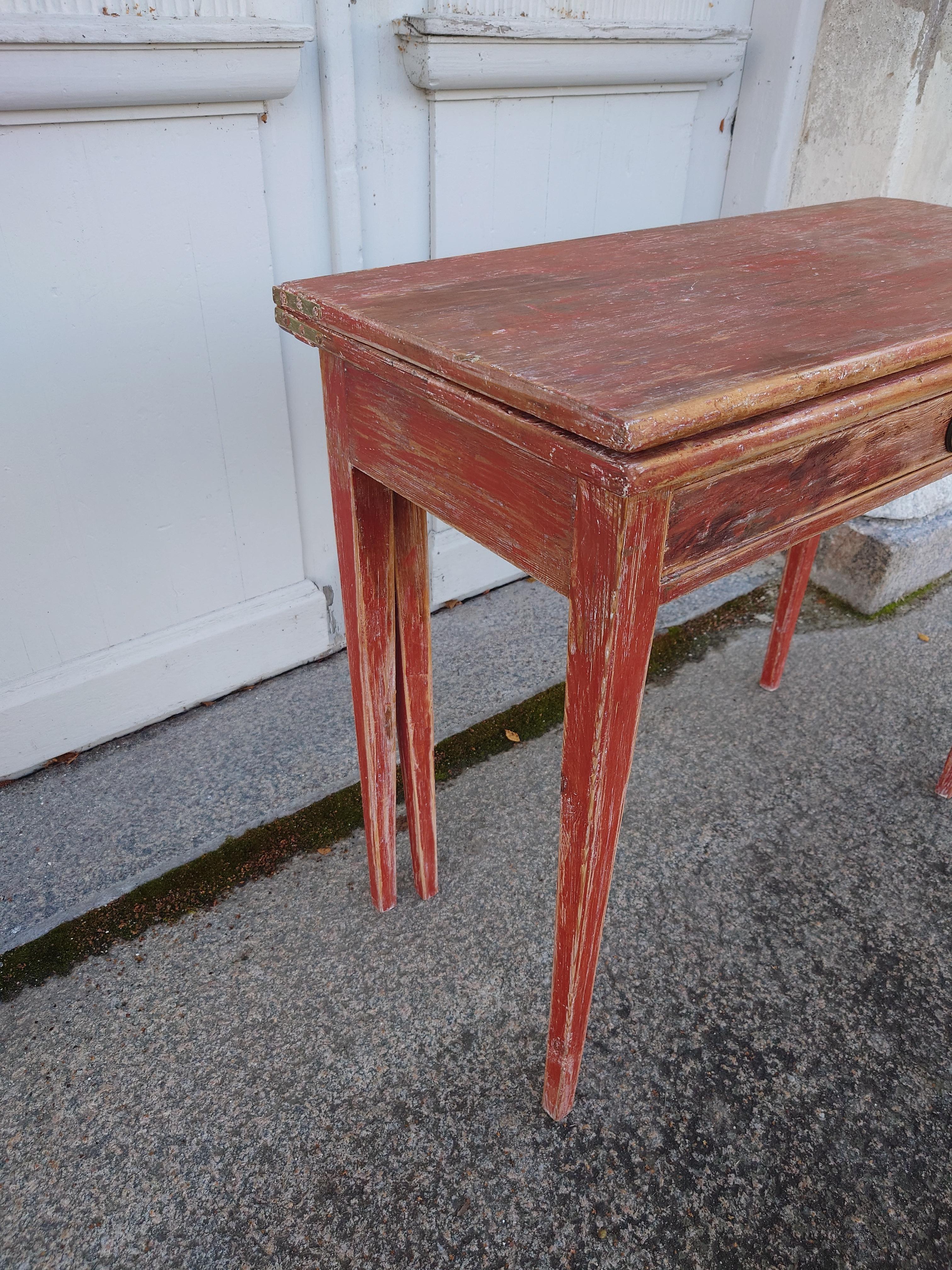  19th Century Swedish antique  rustic genuine Game Table for Playing games   For Sale 2