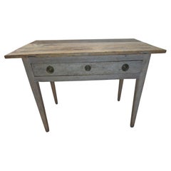 19th Century Swedish antique rustic genuine Gustavian Desk
