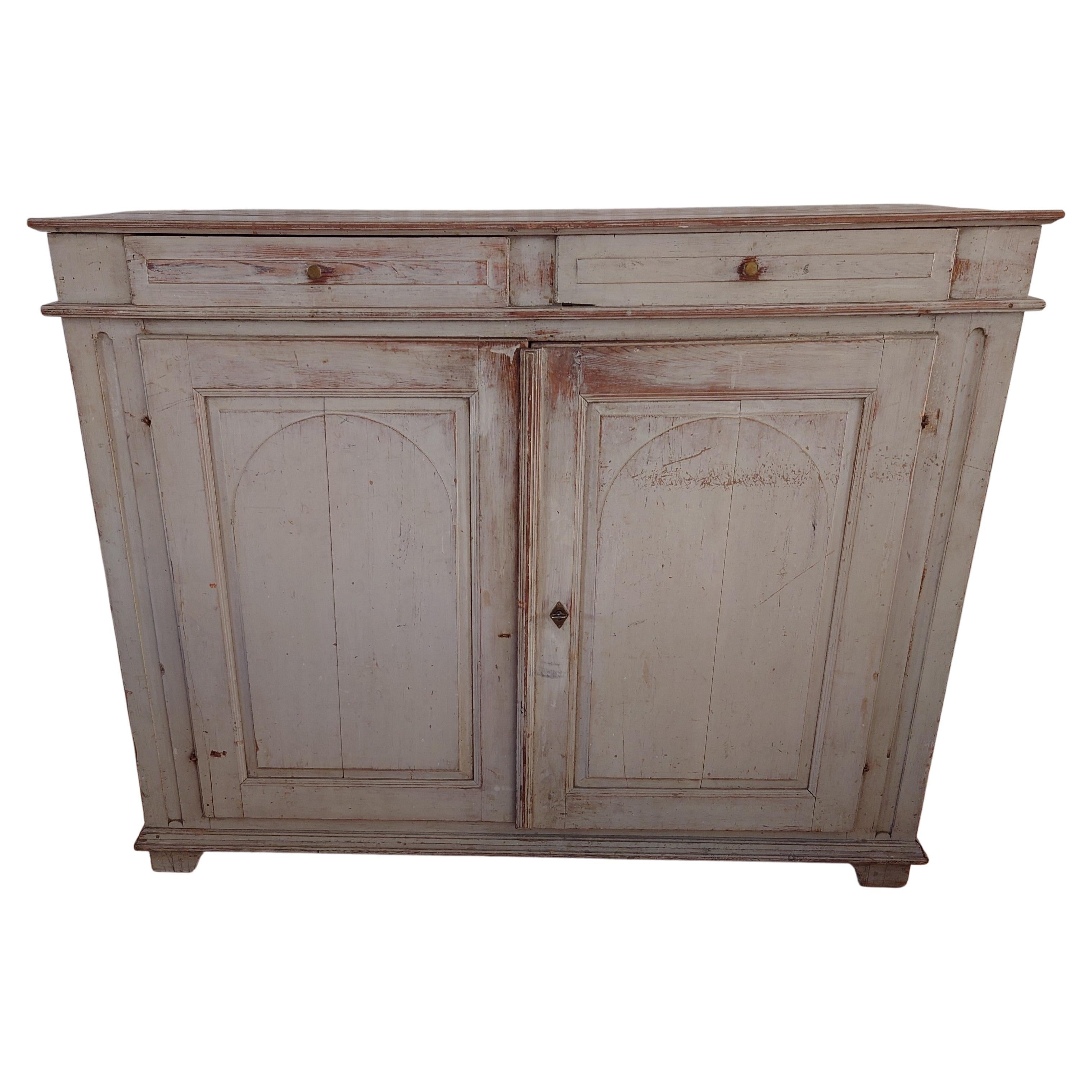 19th Century Swedish Antique Rustic  Late Gustavian Buffet / sideboard For Sale