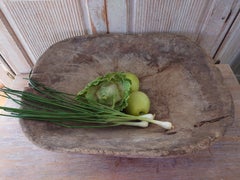 19th Century Swedish Antique Rustic Rare Wooden Bowl
