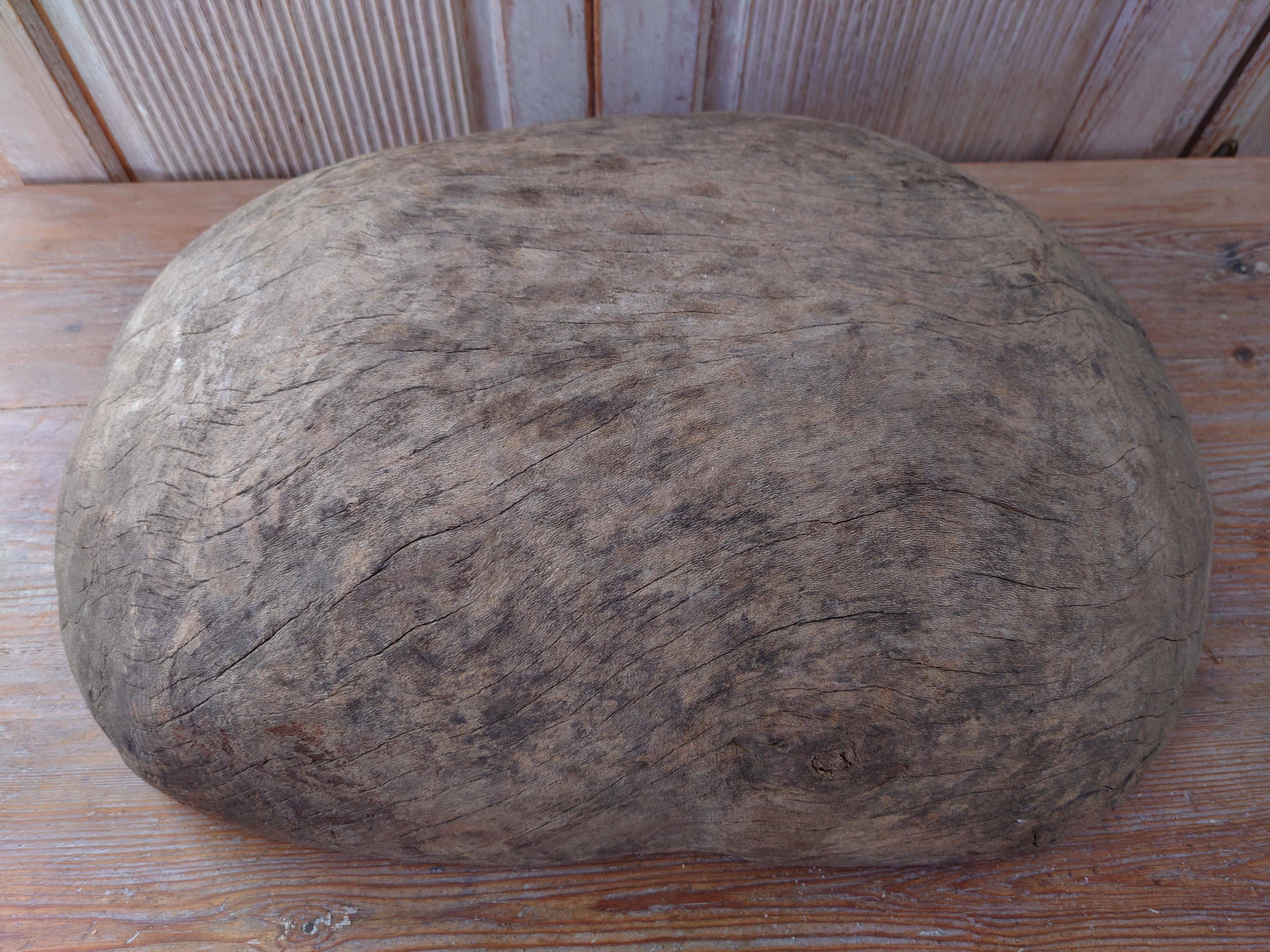 Ciotola di legno svedese antica e rara del XIX secolo in vendita 2