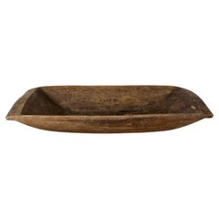 Cuenco de madera antiguo sueco del siglo XIX