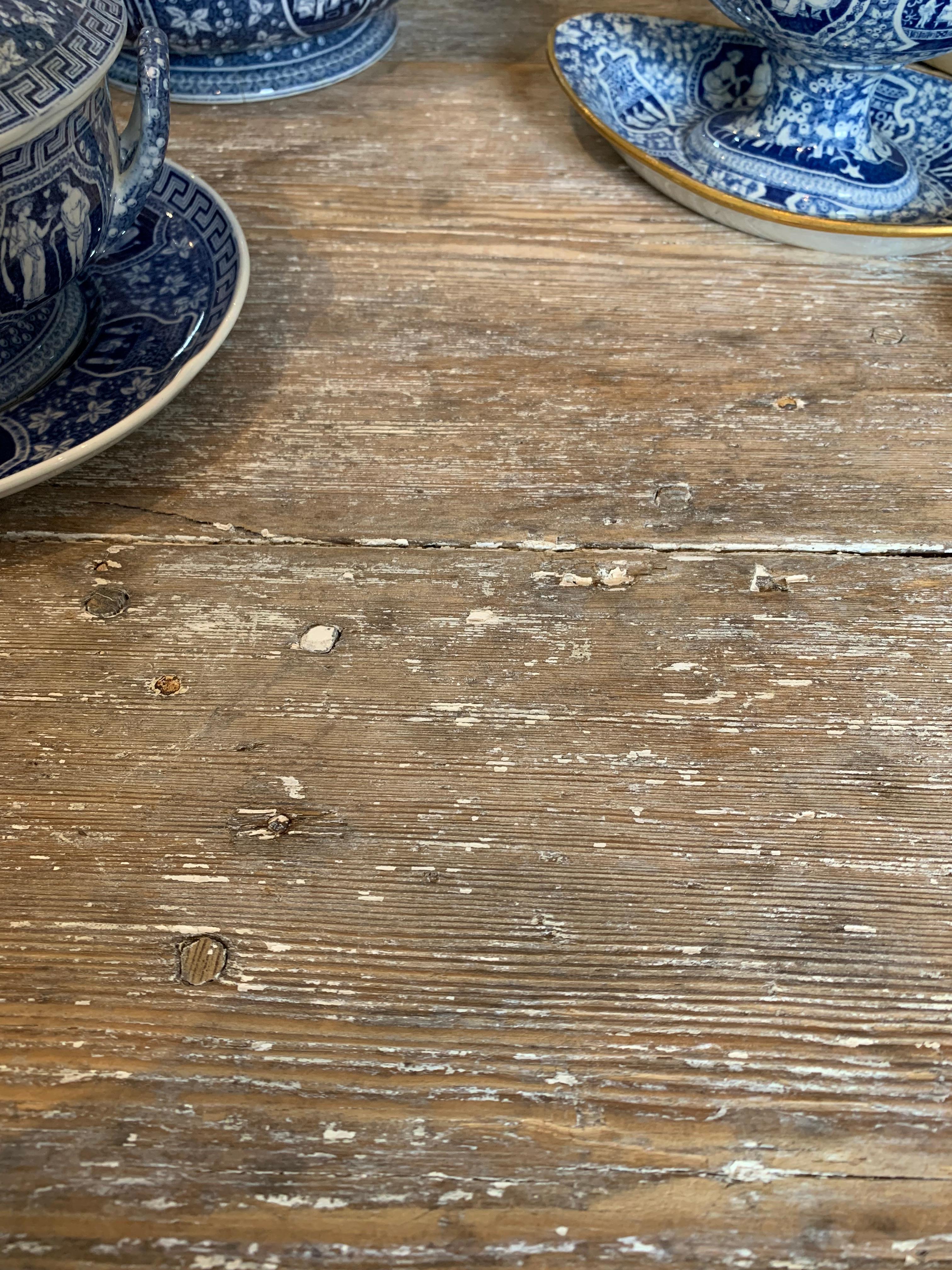 19th century Swedish baroque oak console/Demi lune For Sale 4