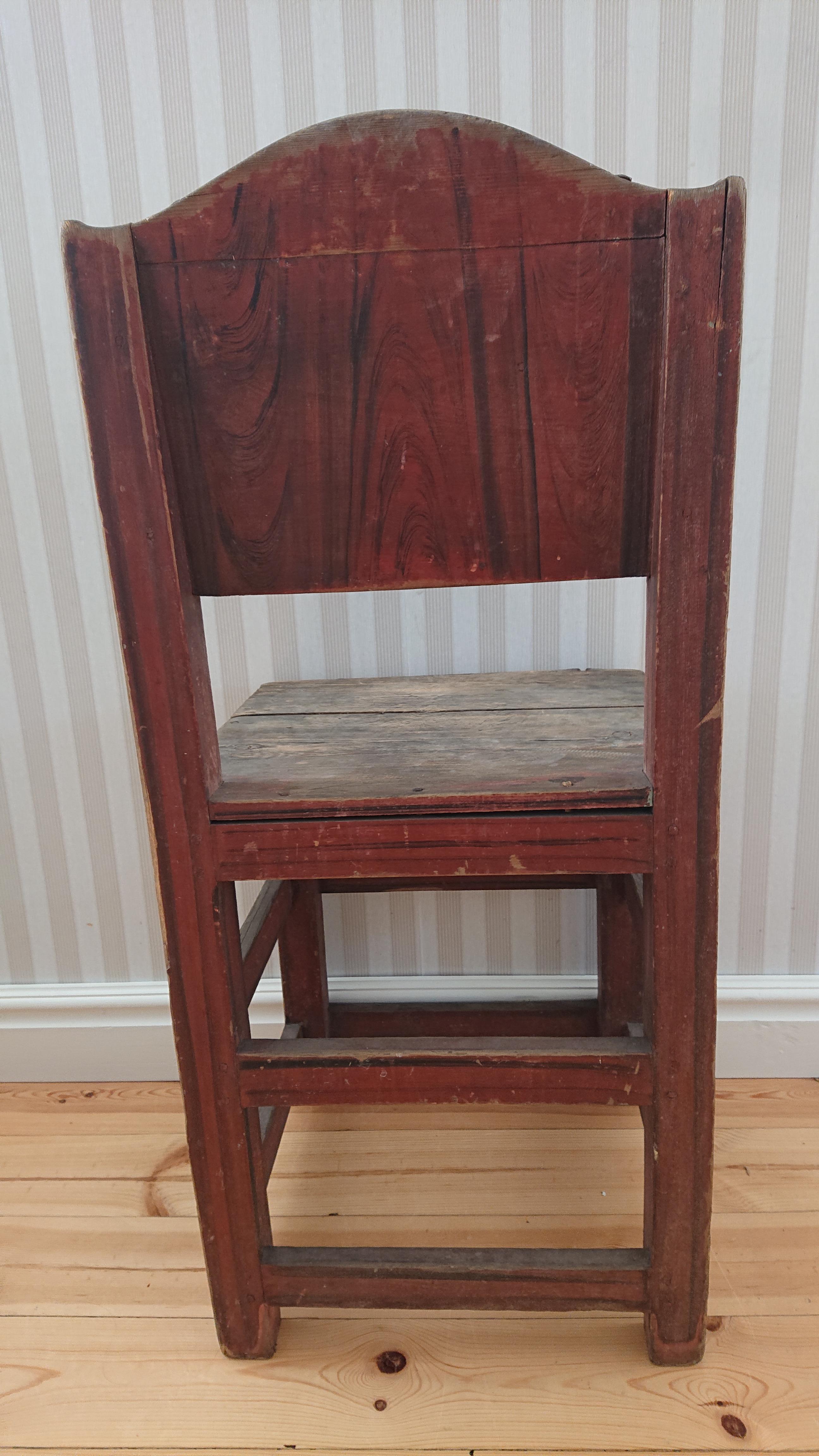 19th Century Swedish Baroque Style Chair In Good Condition For Sale In Boden, SE