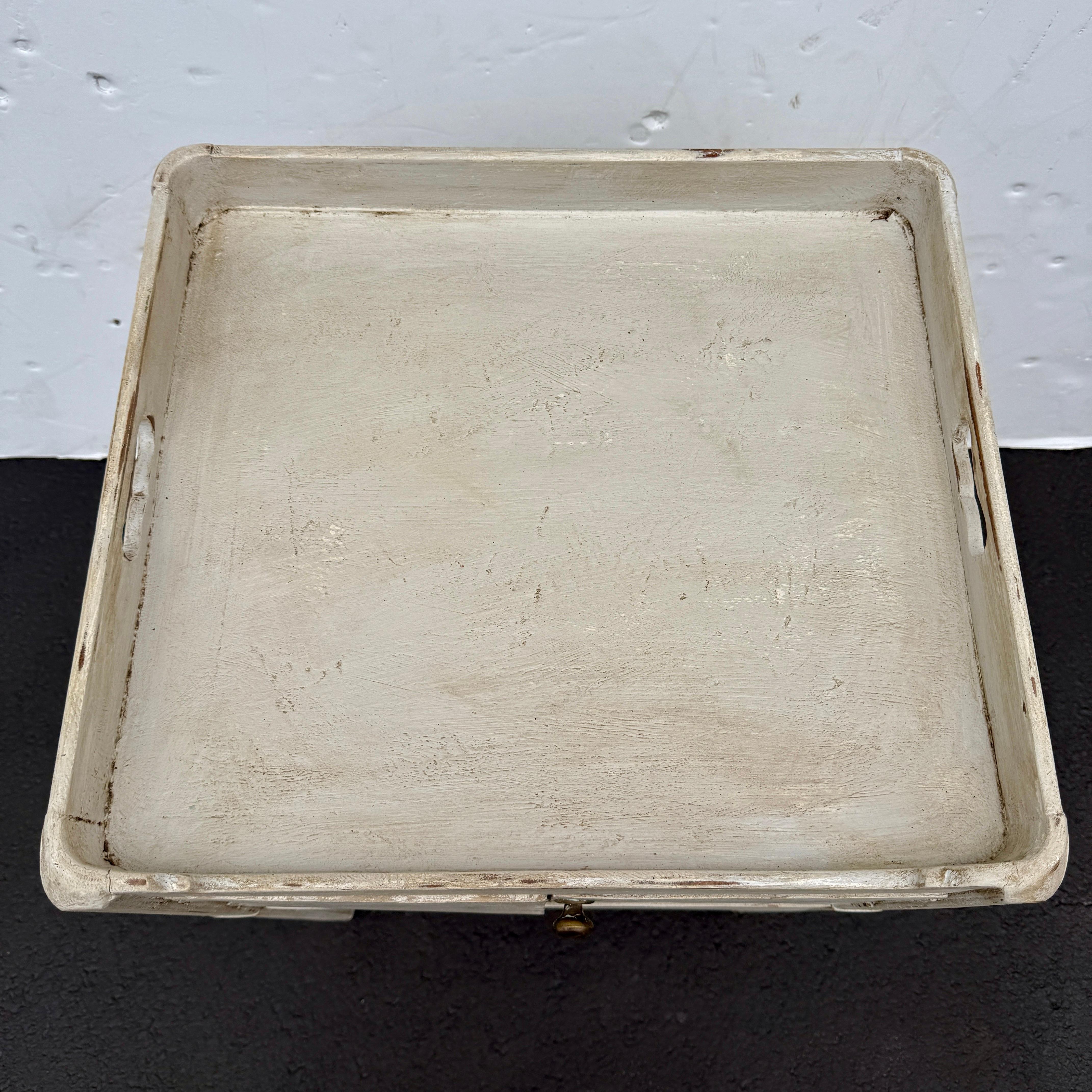 Gustavian 19th Century Swedish Bedside Nightstand End Table with Drawer For Sale