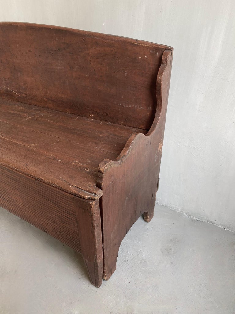 Gustavian 19th Century Swedish Bench For Sale