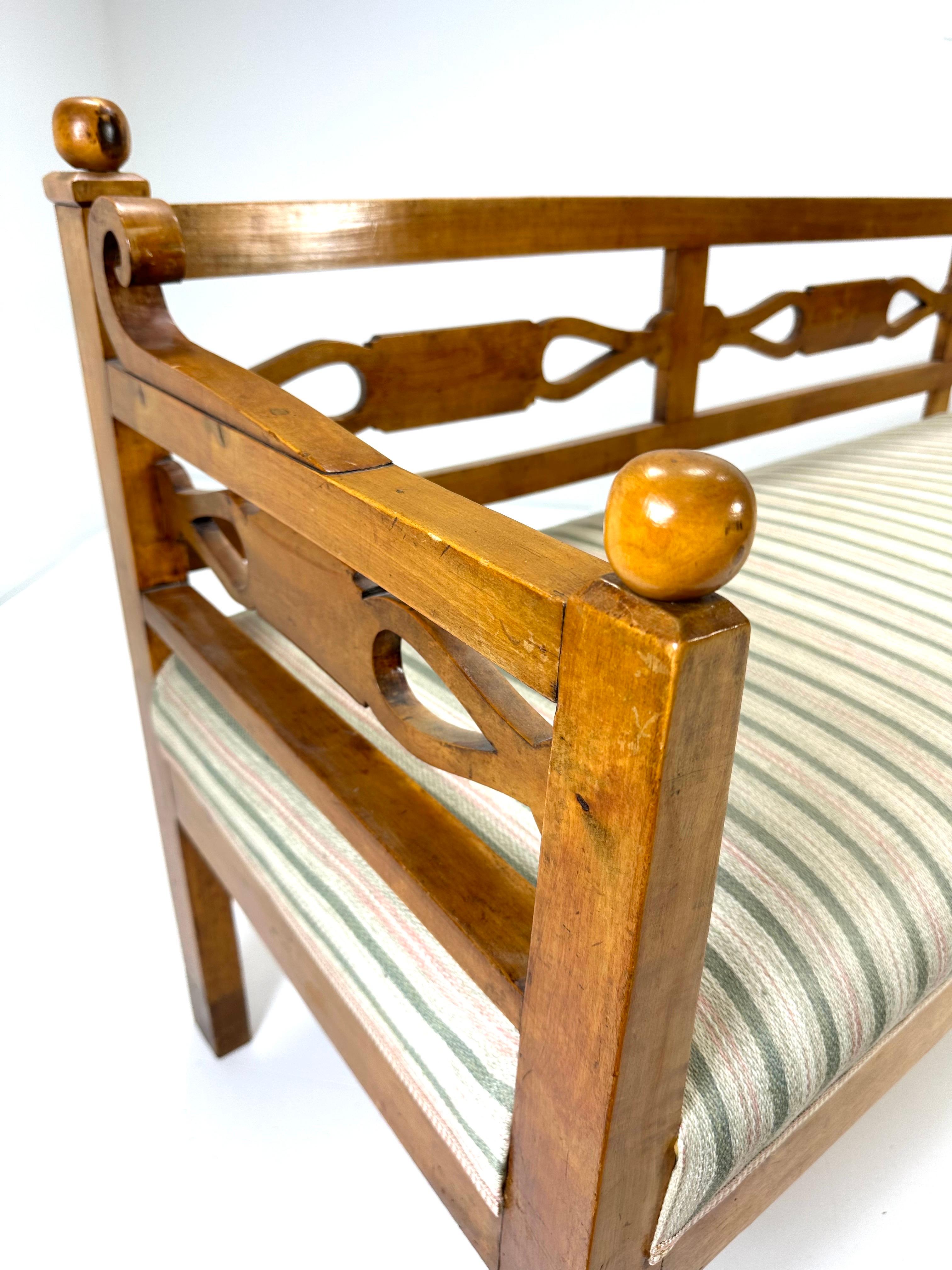 Upholstery 19th Century Swedish Bench