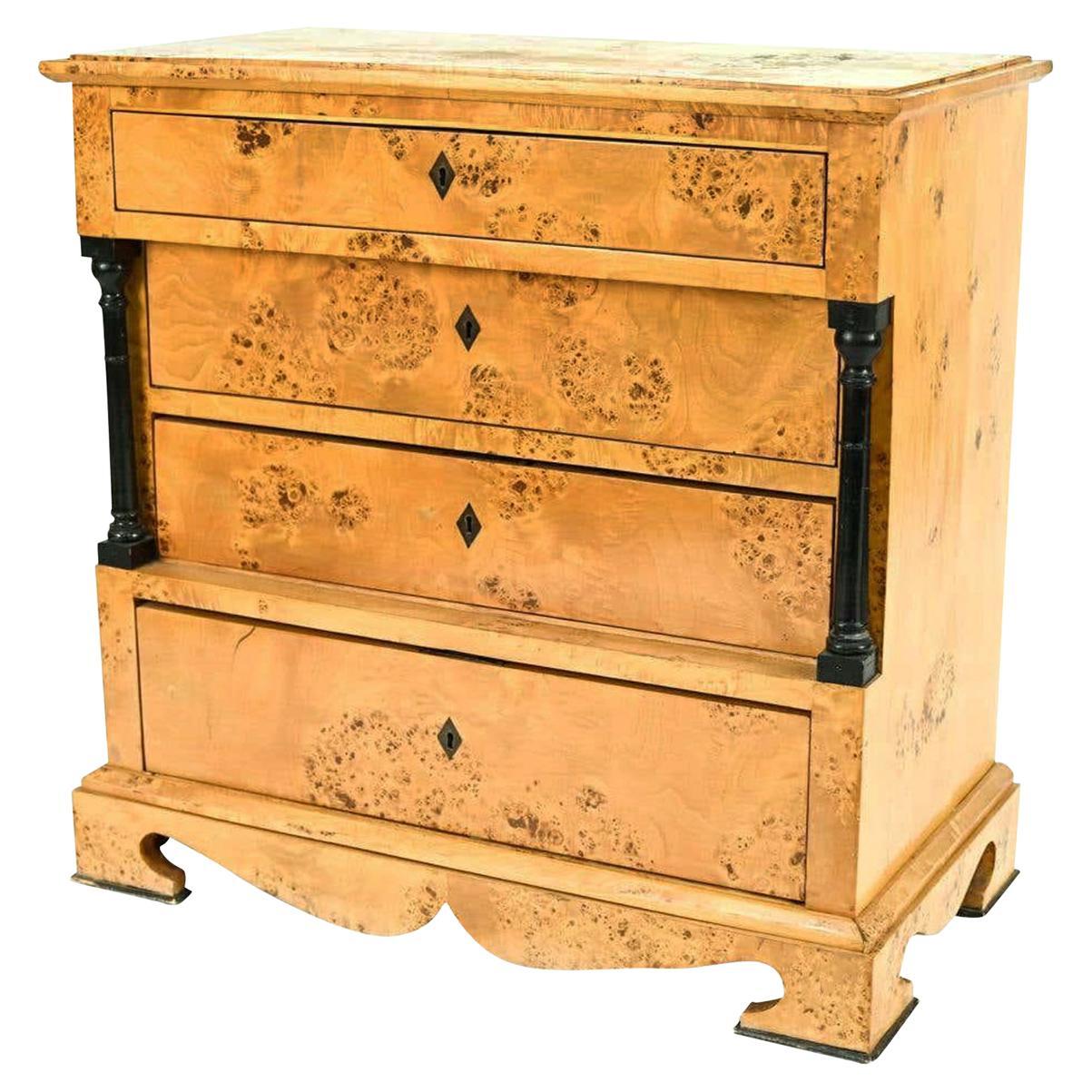 19th Century Swedish Biedermeier Chest of Drawers