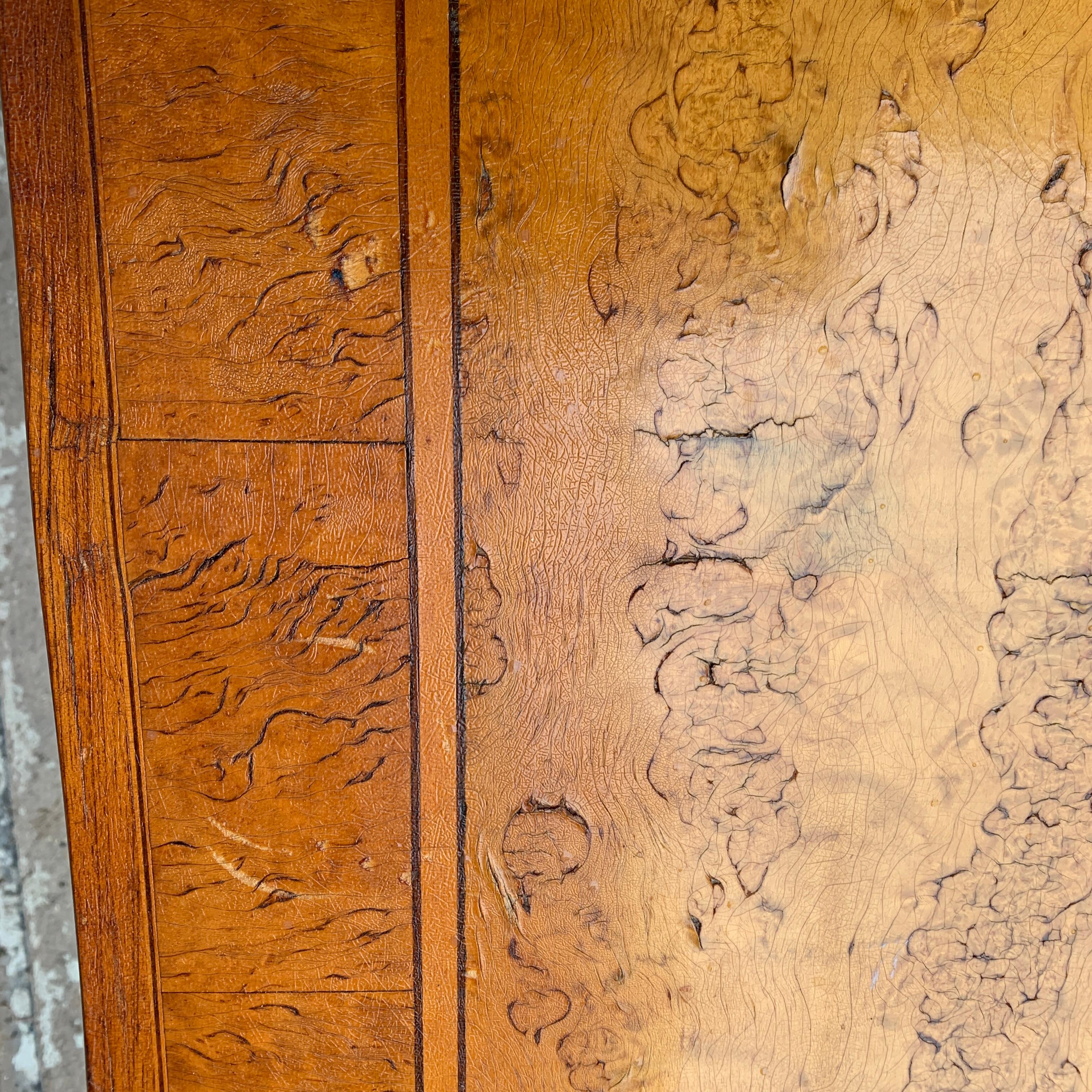 19th Century Swedish Biedermeier Side Table in Birch Wood For Sale 13