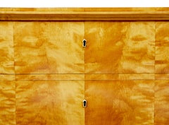 19th century Swedish birch 3 drawer chest