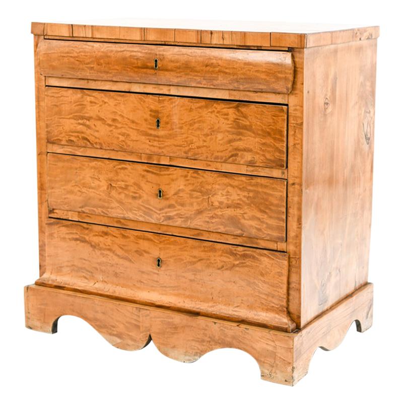 19th Century Swedish Birch Chest of Drawers