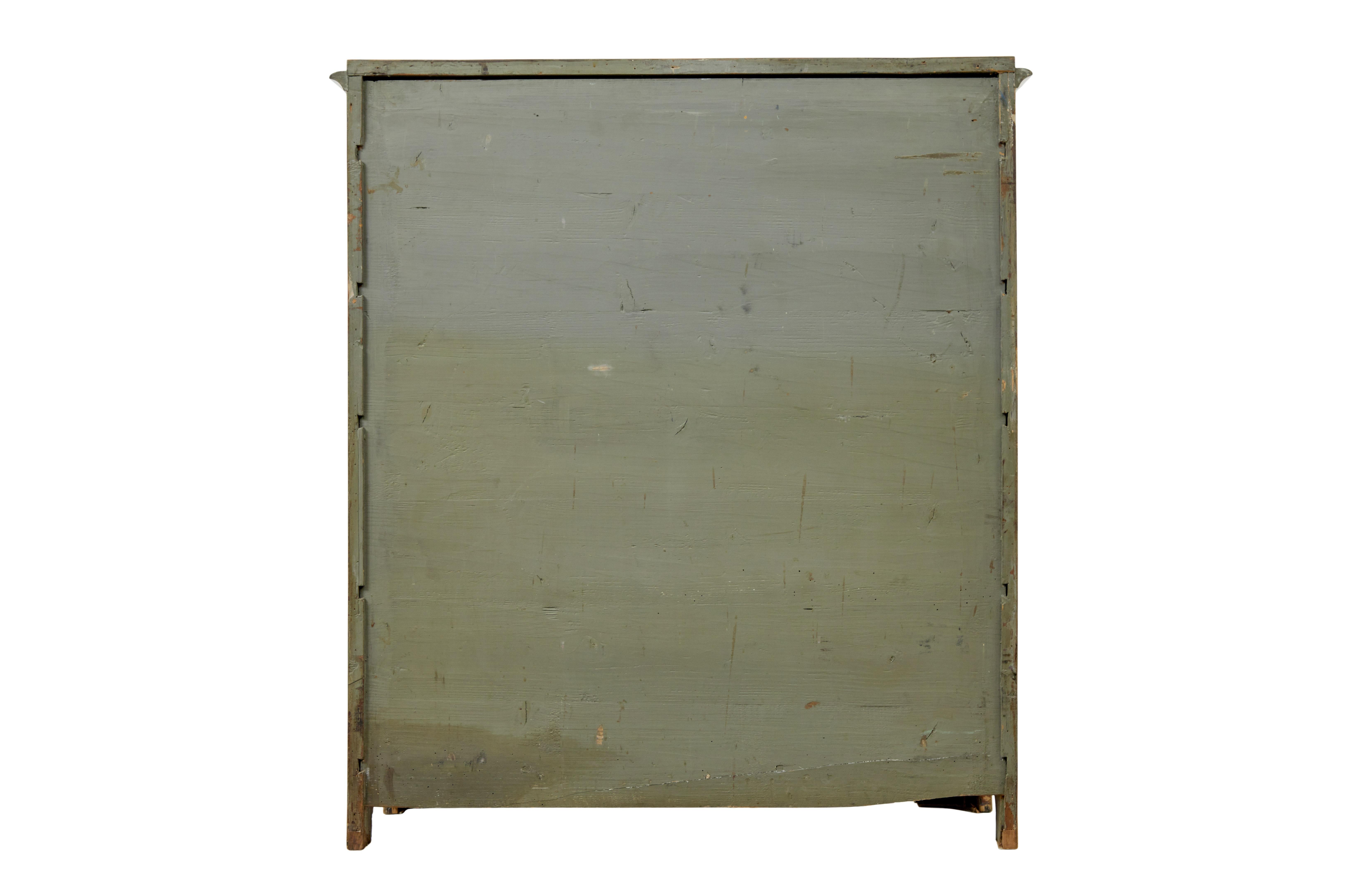 19th Century 19th century Swedish birch cupboard For Sale