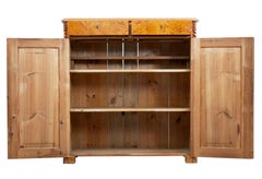 19th Century Swedish Birch Cupboard Sideboard