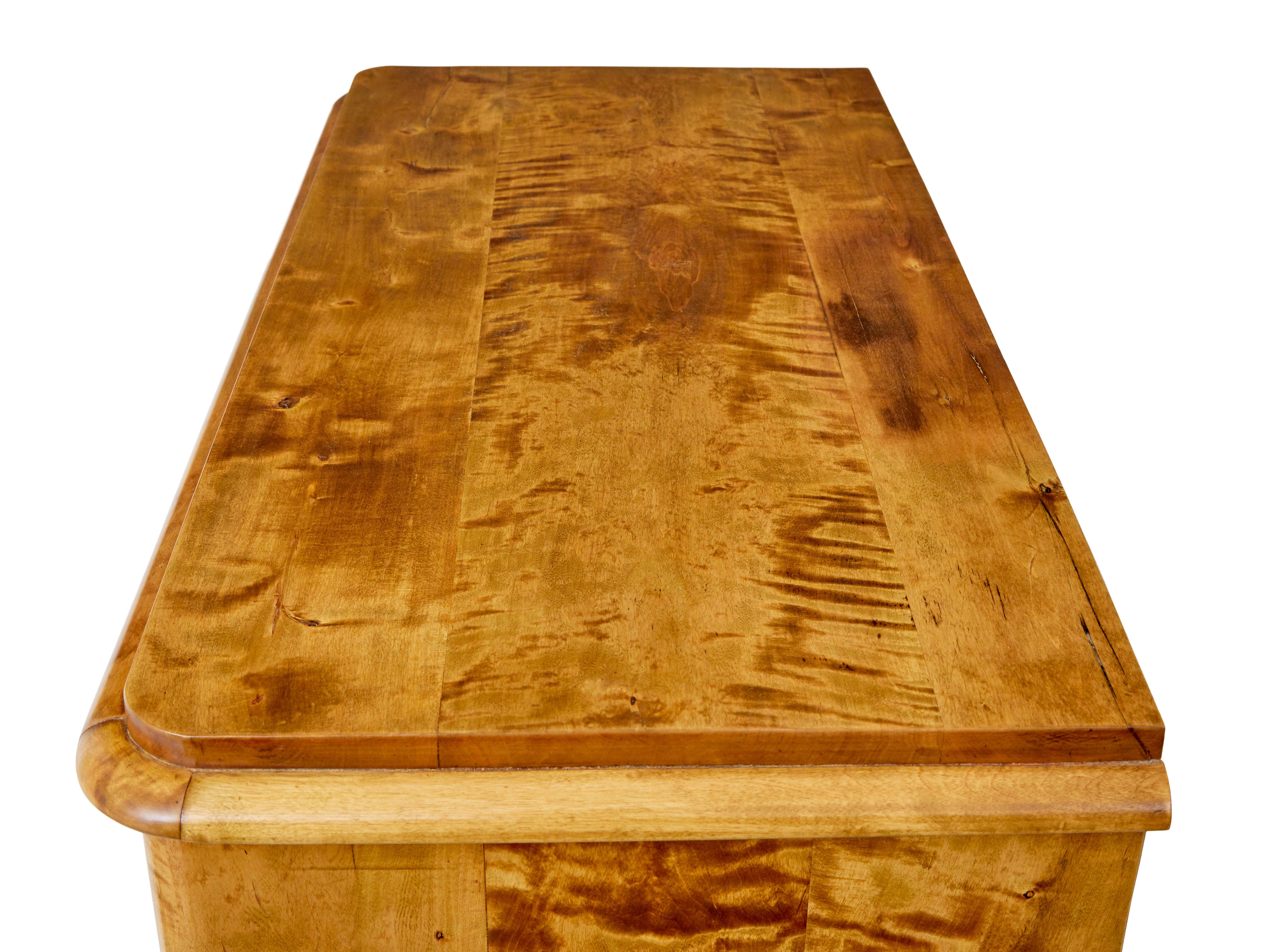 19th century Swedish birch fitted cupboard 3