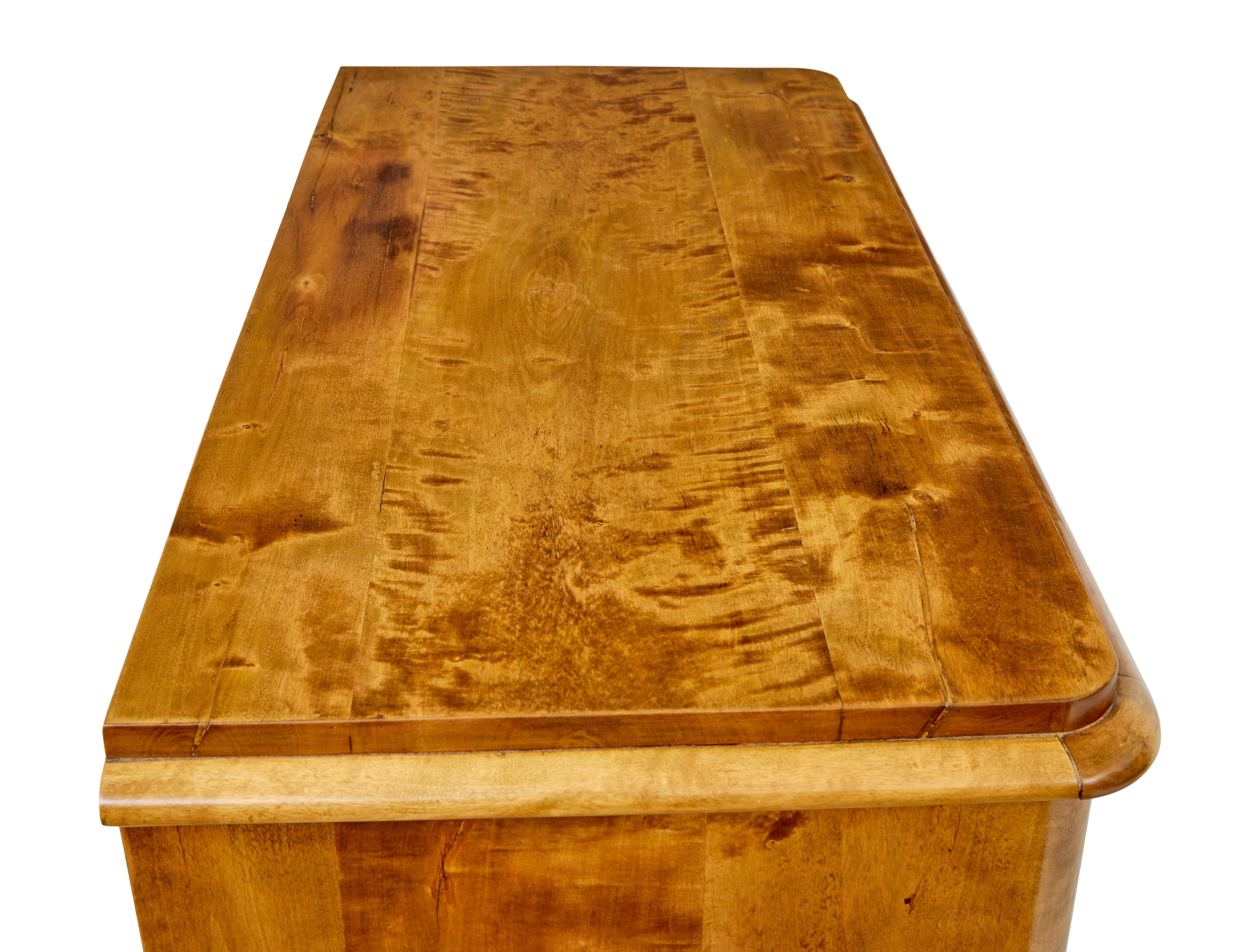 19th century Swedish birch fitted cupboard 2