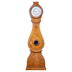 Reloj sueco de mora de abedul del siglo XIX