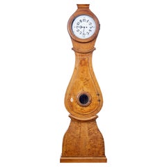 Vintage 19th century Swedish birch mora clock