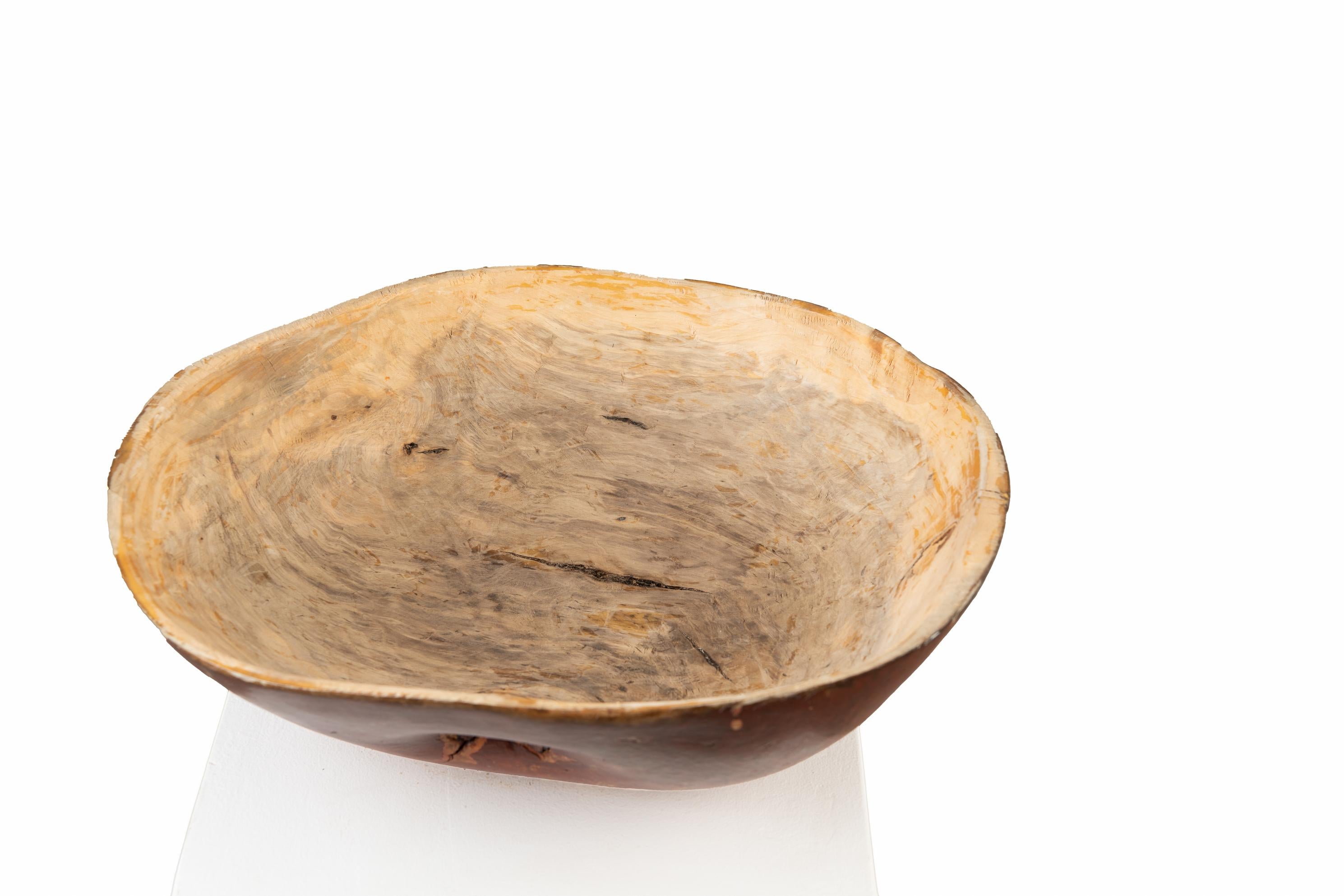 19th Century Swedish Birch Root Bowl In Good Condition For Sale In Kramfors, SE